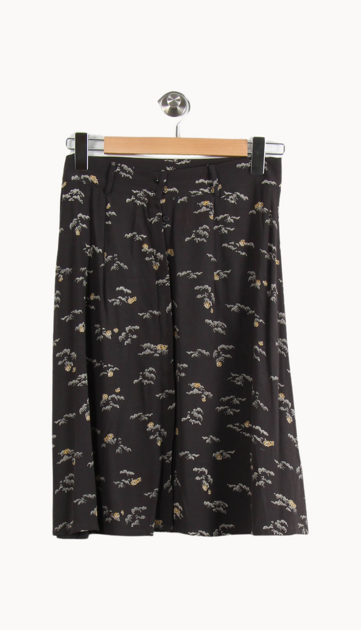 Jupe Midi Noire et Jaune - Taille L/40 de la marque Sessùn | PARAD66485 - Vendu par Paradigme - Image 2