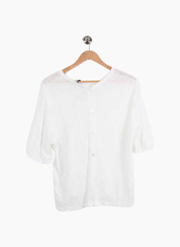 Tee-shirt Blanc - Taille L/40 de la marque Gerard Darel | PARAD67077 - Vendu par Paradigme - Image 4