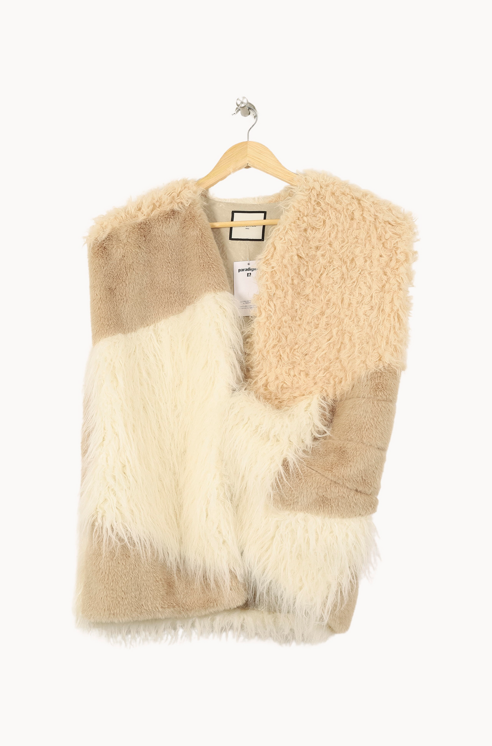 Manteau Beige et Blanc - Taille S/36 de la marque Bérénice | PARAD67571 - Vendu par Paradigme - Image 2