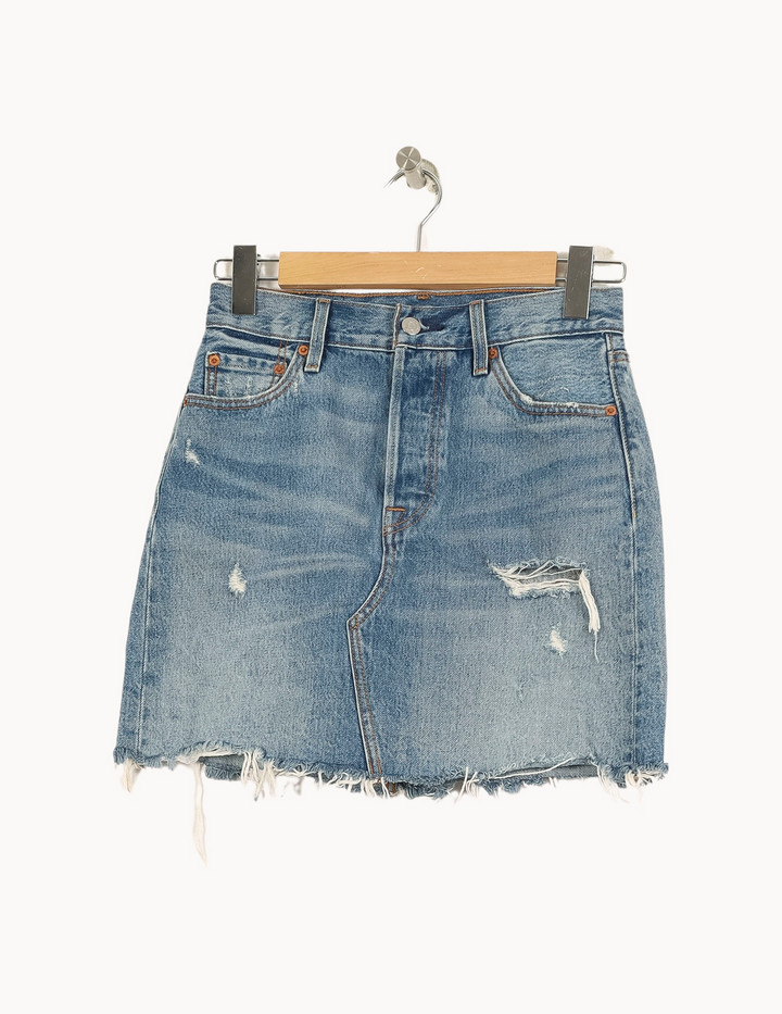 Jupe en Jean Bleue - Taille S/36 de la marque Levi's | PARAD50844 - Vendu par Paradigme - Image 2