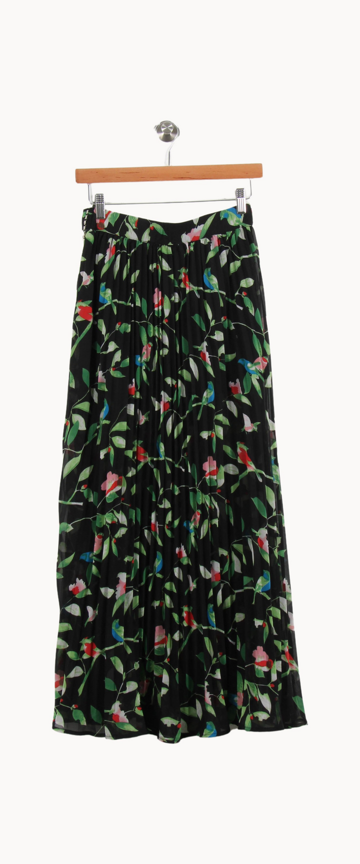 Jupe Plissée Noire et Verte - Taille S/36 de la marque Suncoo | PARAD52917 - Vendu par Paradigme - Image 4