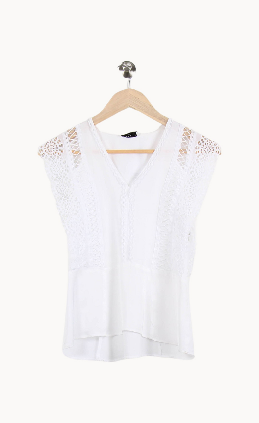 Blouse Blanche - Taille S/36 de la marque Sandro | PARAD46532 - Vendu par Paradigme - Image 2