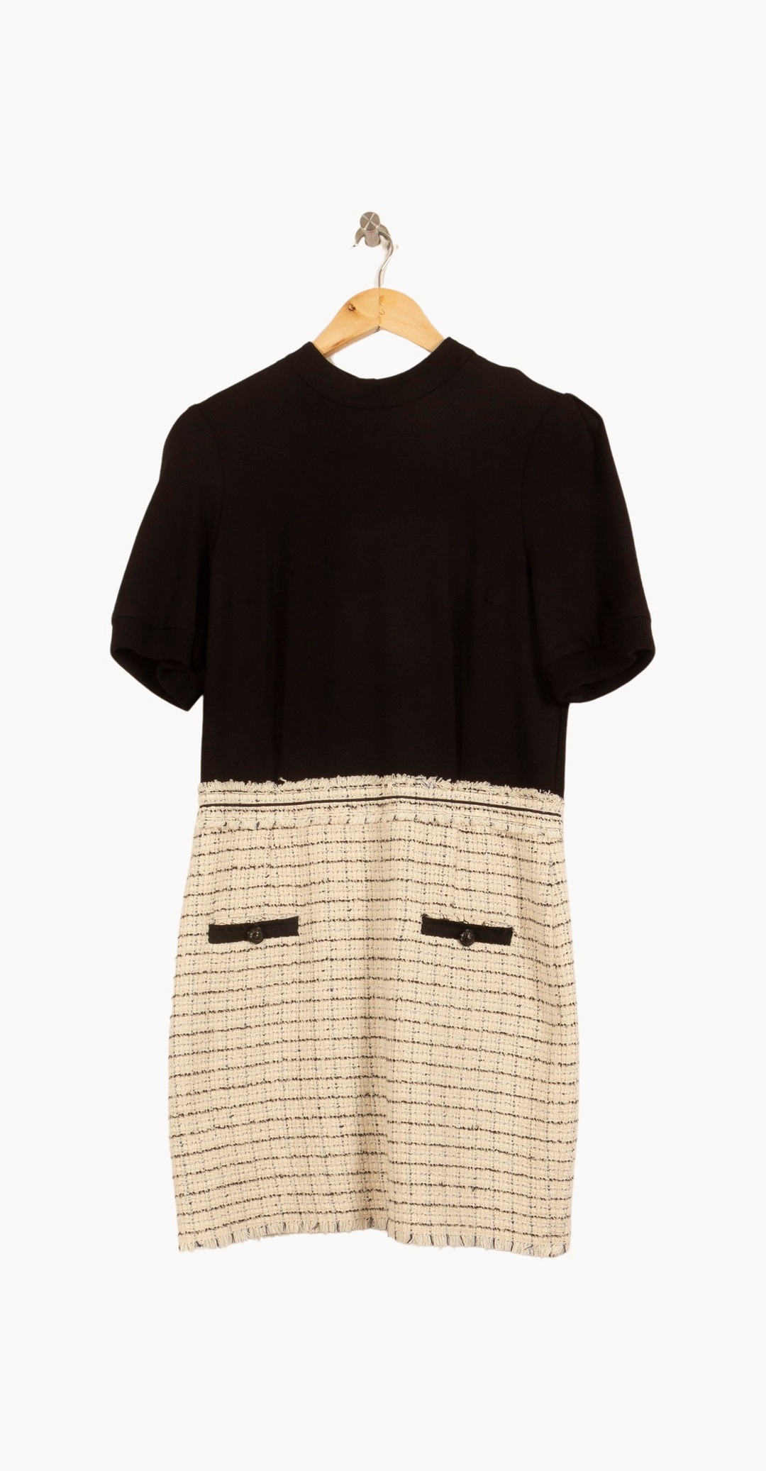 Robe Courte Noire et Beige - Taille L/40 de la marque IKKS | PARAD63808 - Vendu par Paradigme - Image 2