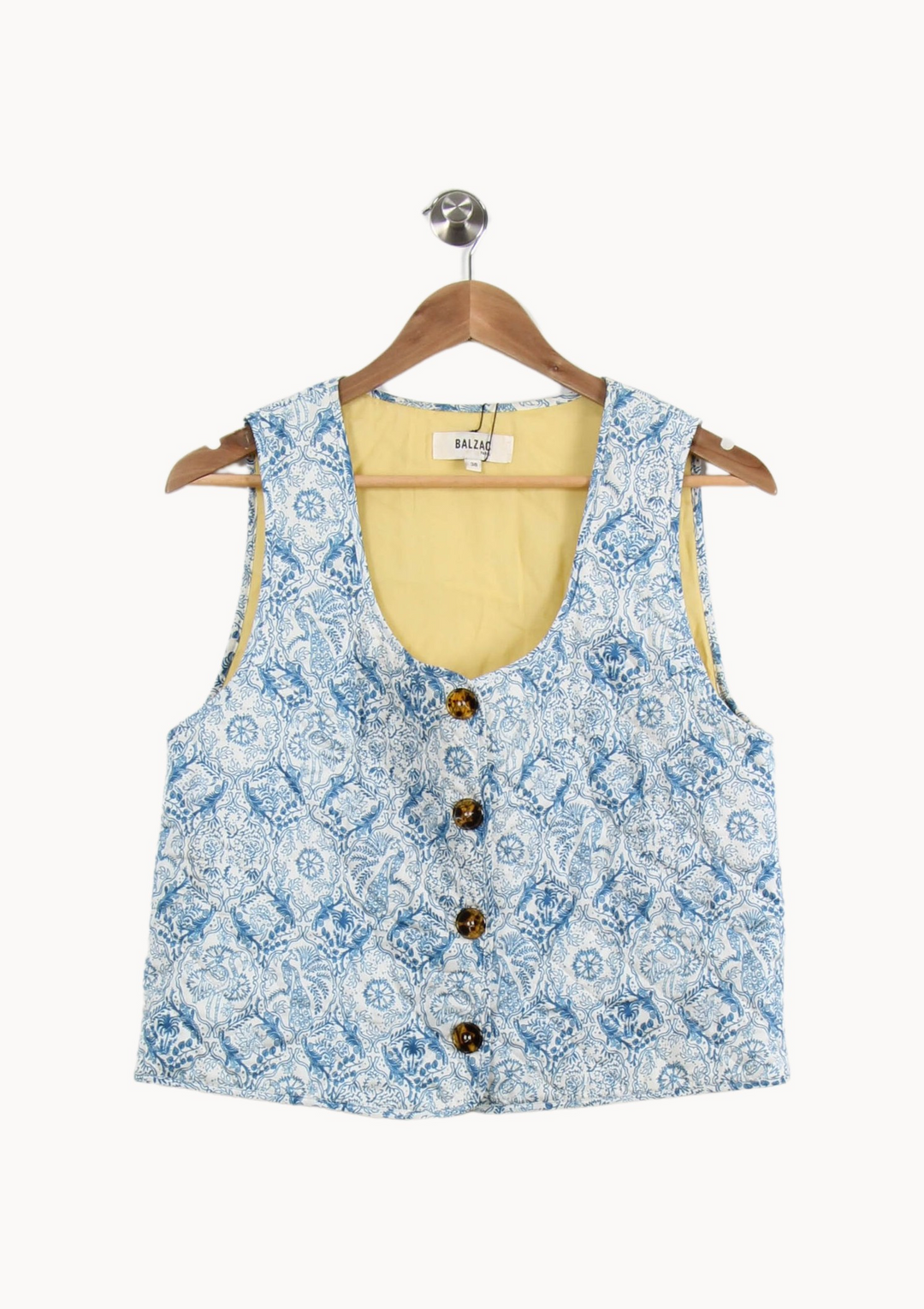 Veste bleue et jaune - Taille M/38 de la marque Balzac Paris | PARAD42489 - Vendu par Paradigme - Image 2