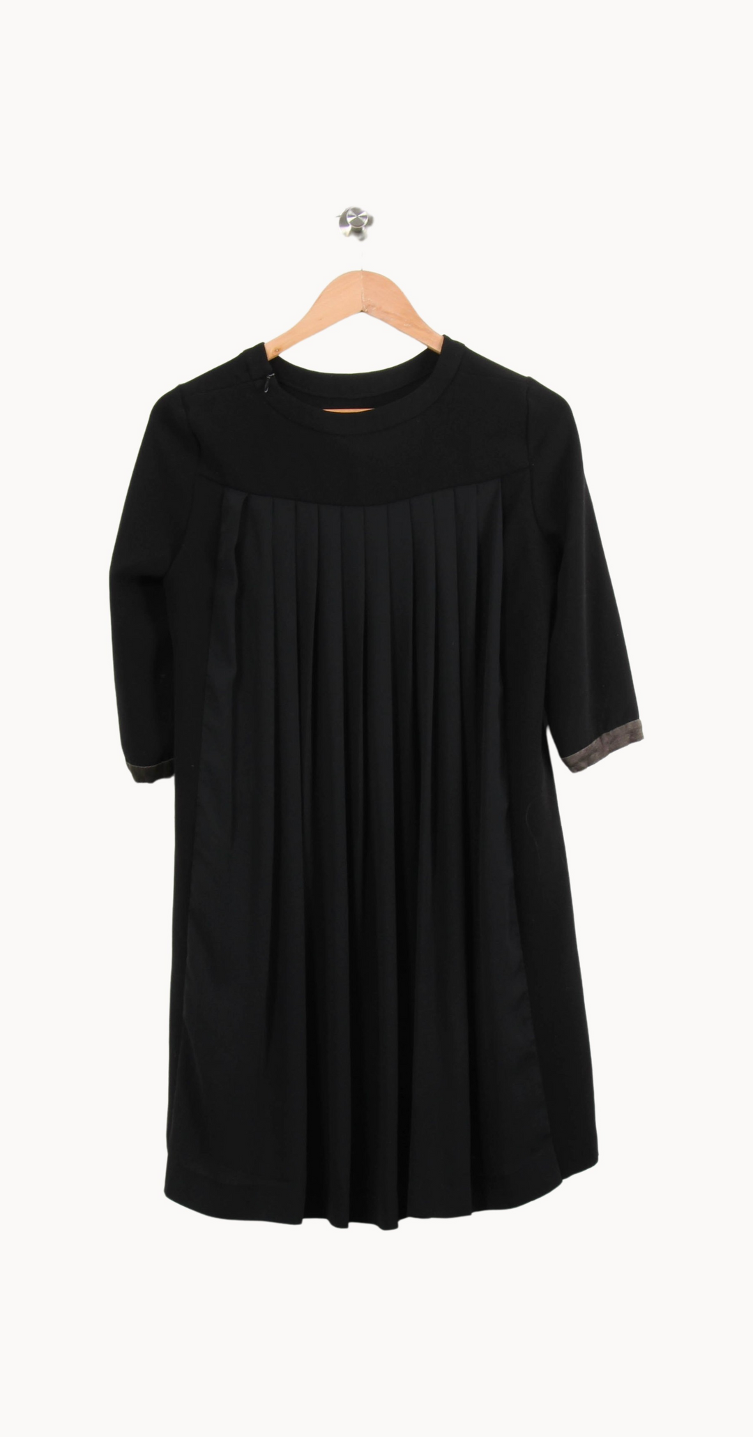 Robe Plissée Noire - Taille M/38 de la marque Claudie Pierlot | PARAD65124 - Vendu par Paradigme - Image 2