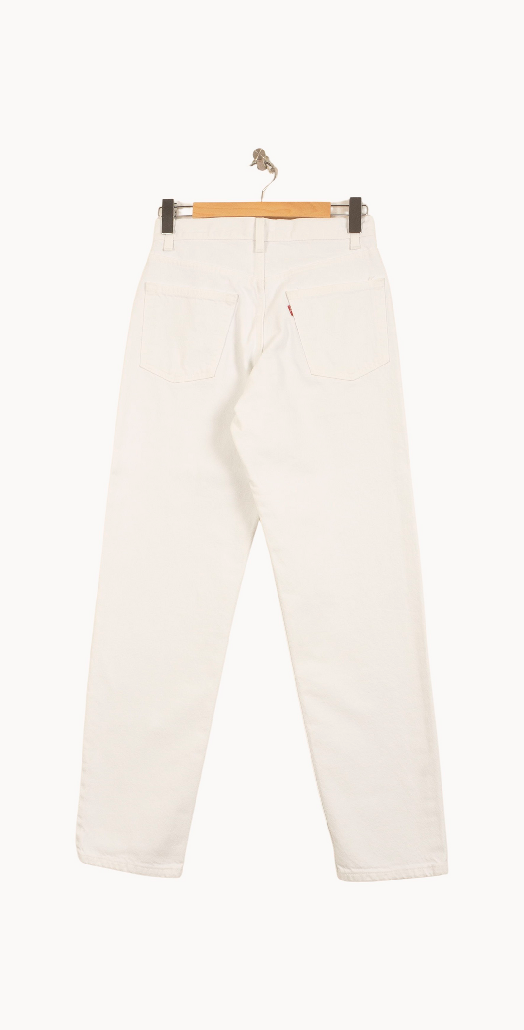 Jean Droit Blanc - Taille S/36 de la marque Levi's | PARAD38055 - Vendu par Paradigme - Image 4
