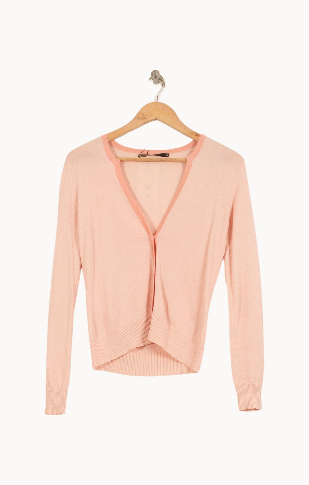 Cardigan rose - Taille M/38 de la marque Tara Jarmon | PLY1341 - Vendu par Paradigme - Image 2
