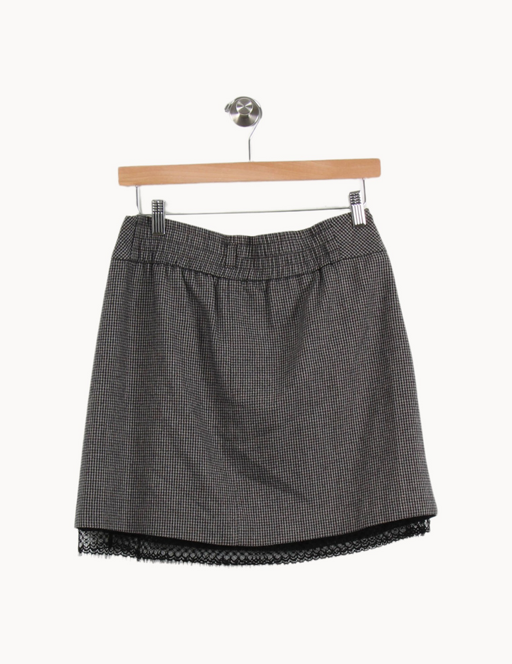 Jupe Courte Noire et Blanche - Taille S/36 de la marque One Step | PARAD55576 - Vendu par Paradigme - Image 2