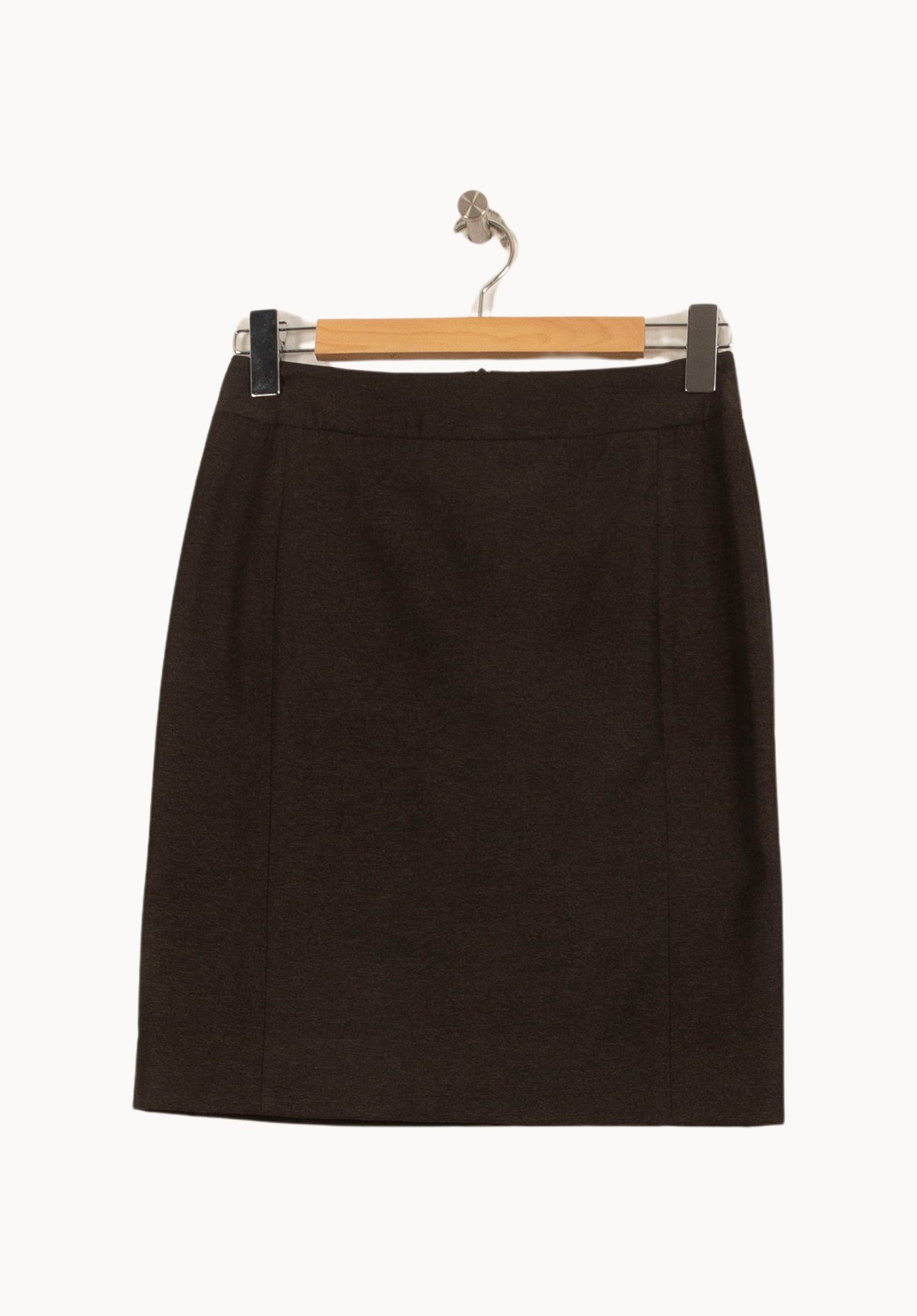 Jupe Droite Grise - Taille S/36 de la marque Tara Jarmon | RVLI0943 - Vendu par Paradigme - Image 2