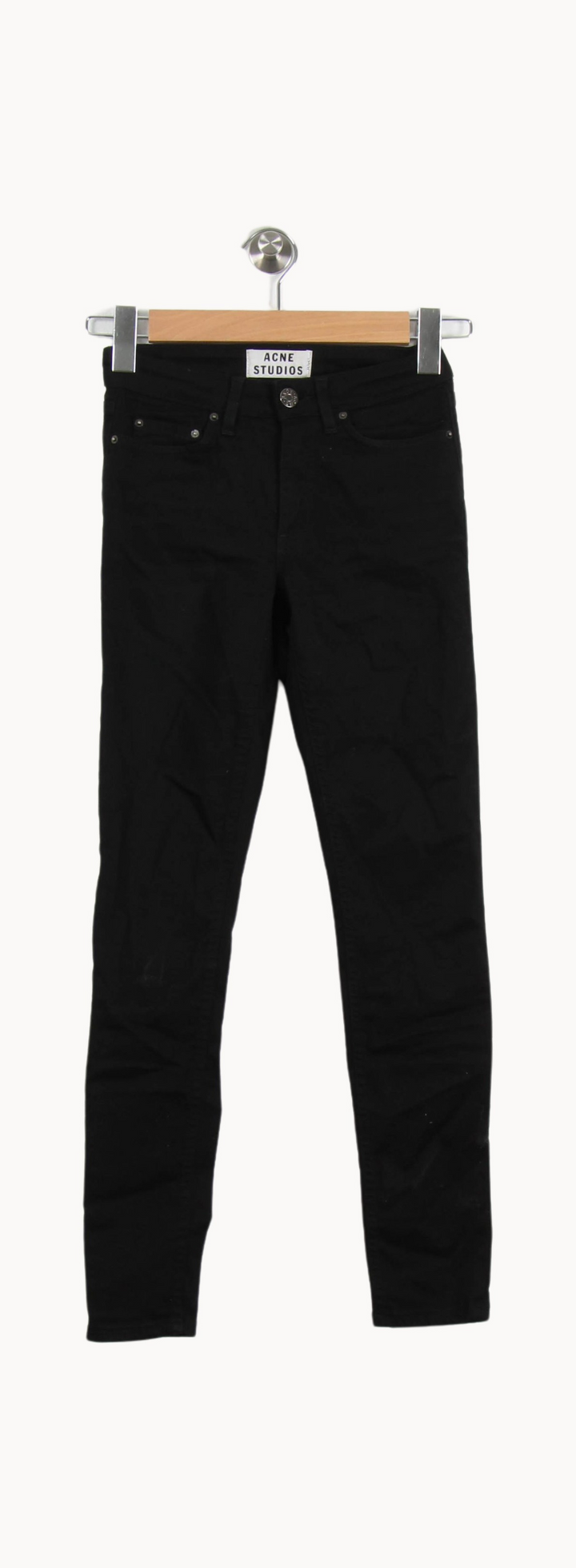Jean Slim Noir - Taille XS/34 de la marque Acne Studios | PARAD53976 - Vendu par Paradigme - Image 2