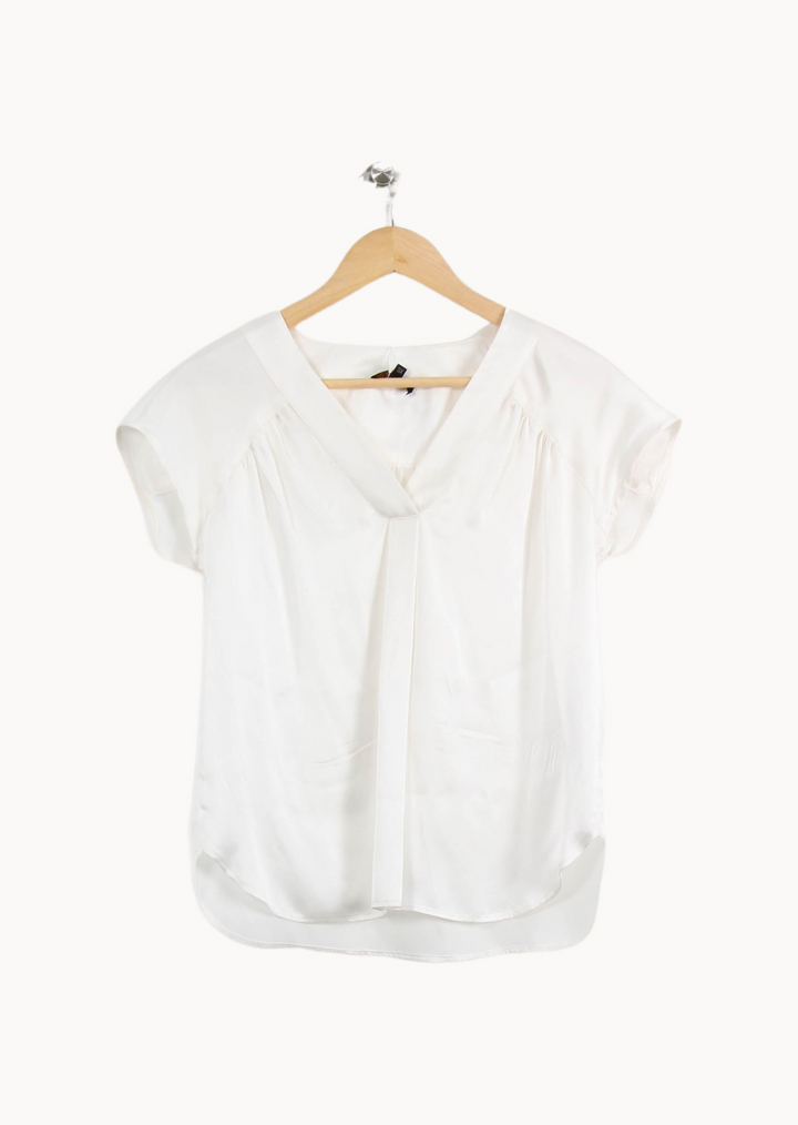 Blouse Blanche - Taille XS/34 de la marque Caroll | PARAD67598 - Vendu par Paradigme - Image 2