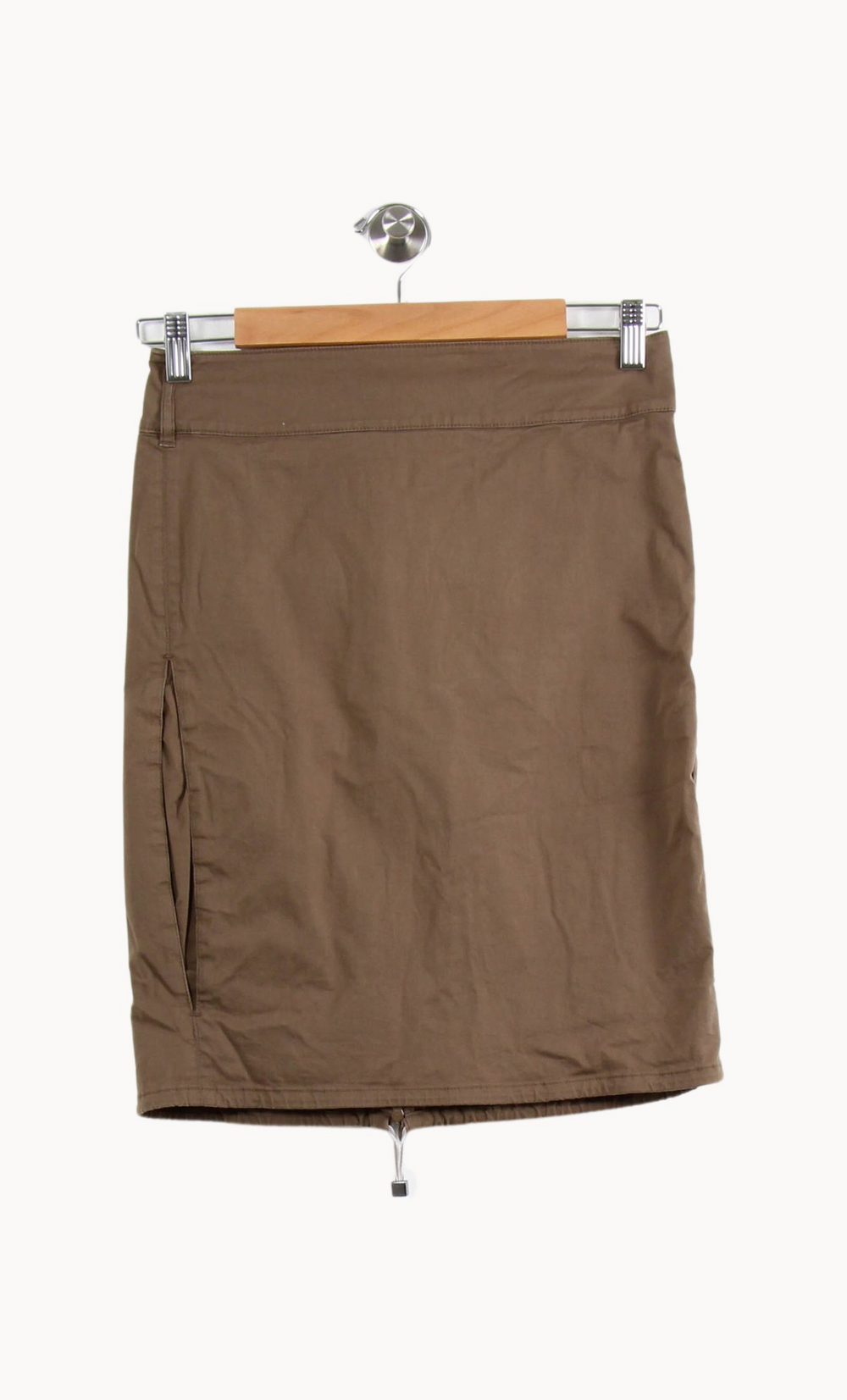 Jupe Droite Marron - Taille M/38 de la marque Max Mara | PARAD64317 - Vendu par Paradigme - Image 2