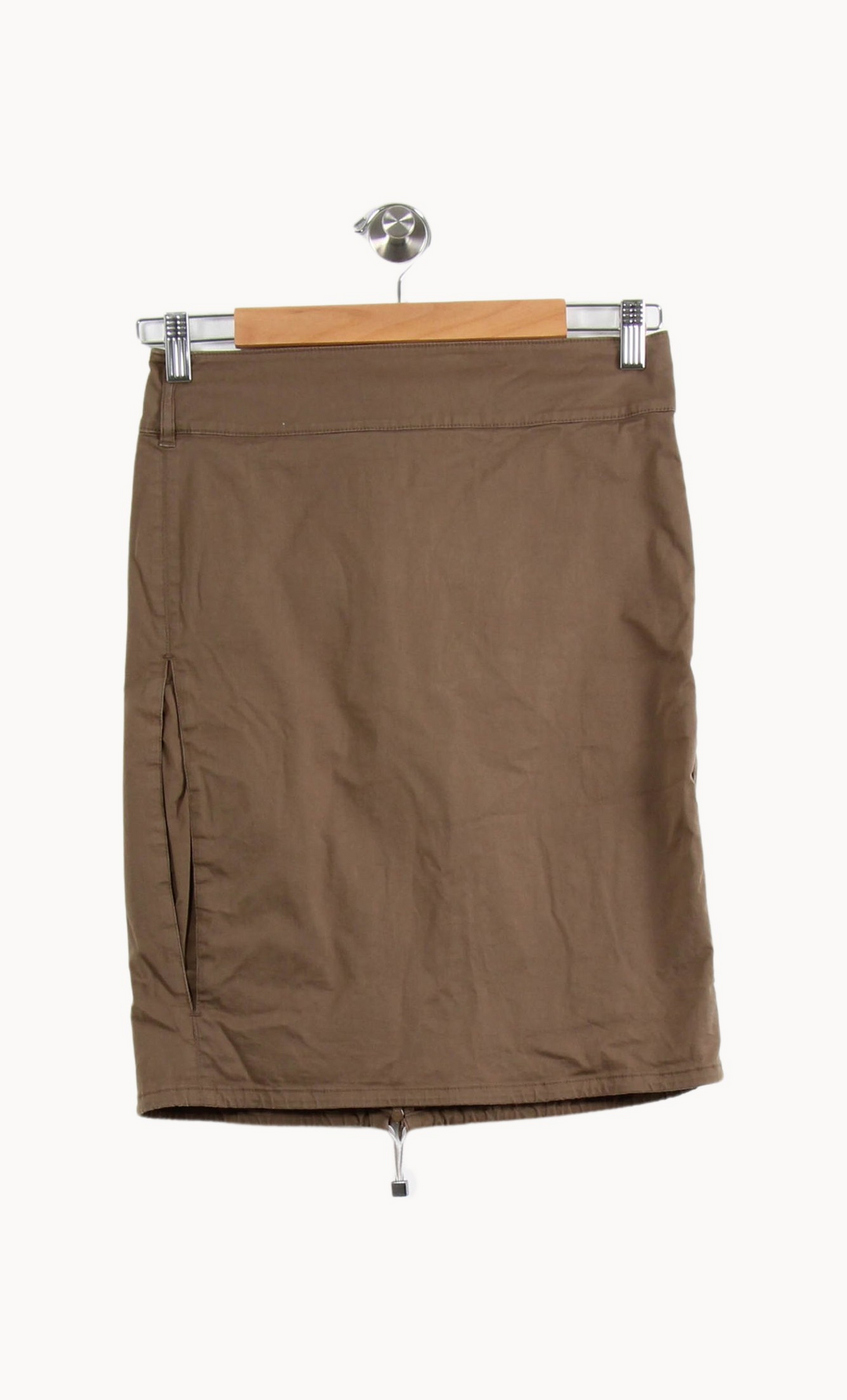 Jupe Droite Marron - Taille M/38 de la marque Max Mara | PARAD64317 - Vendu par Paradigme - Image 2
