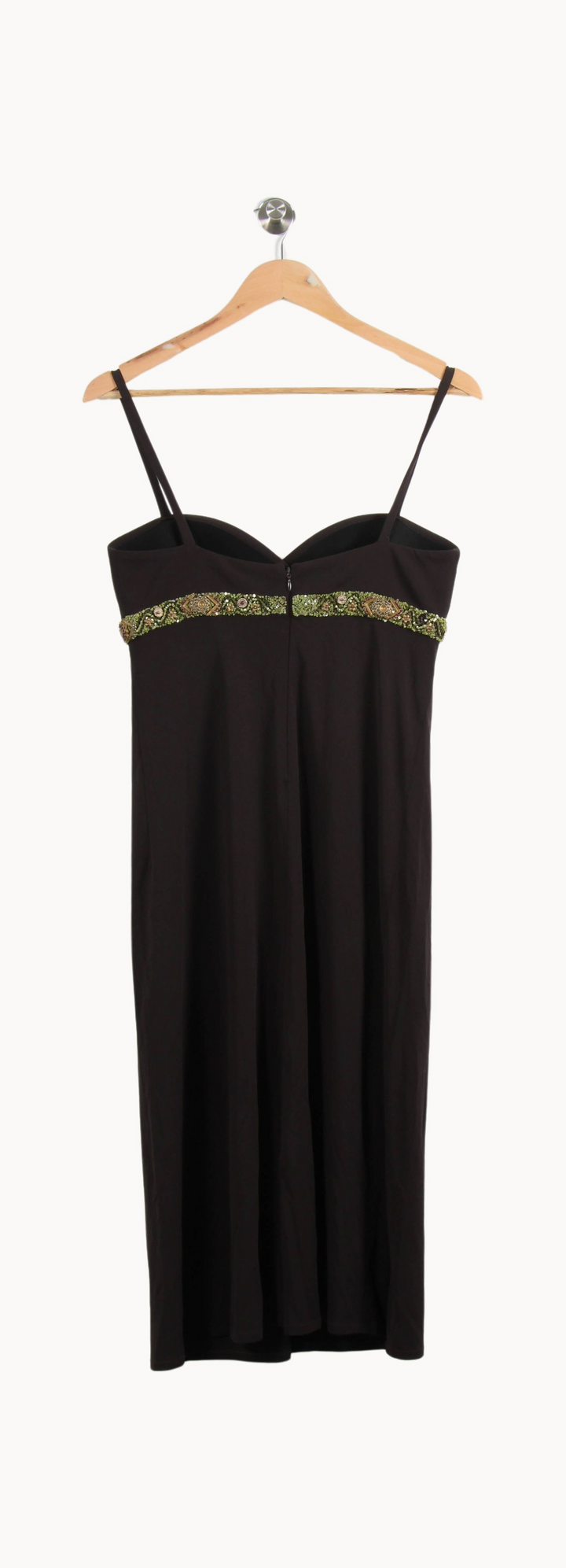 Robe Longue Marron - Taille XL/42 de la marque Max Mara | PARAD65228 - Vendu par Paradigme - Image 4