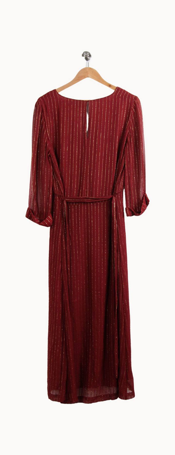 Robe Longue Bordeaux et Doré - Taille L/40 de la marque Stella Forest | PARAD24102 - Vendu par Paradigme - Image 4