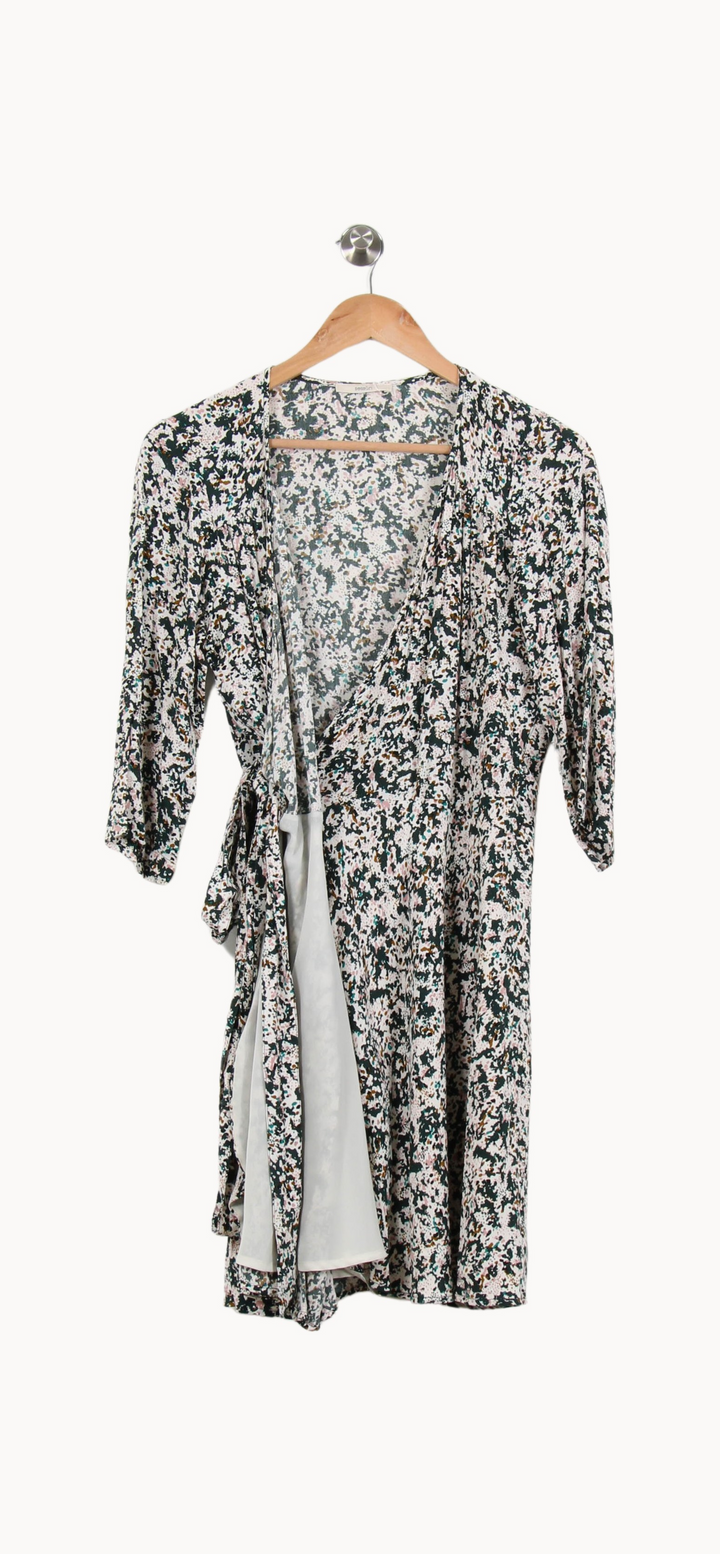 Robe portefeuille blanche et noire - Taille S/36 de la marque Sessùn | PARAD67031 - Vendu par Paradigme - Image 2
