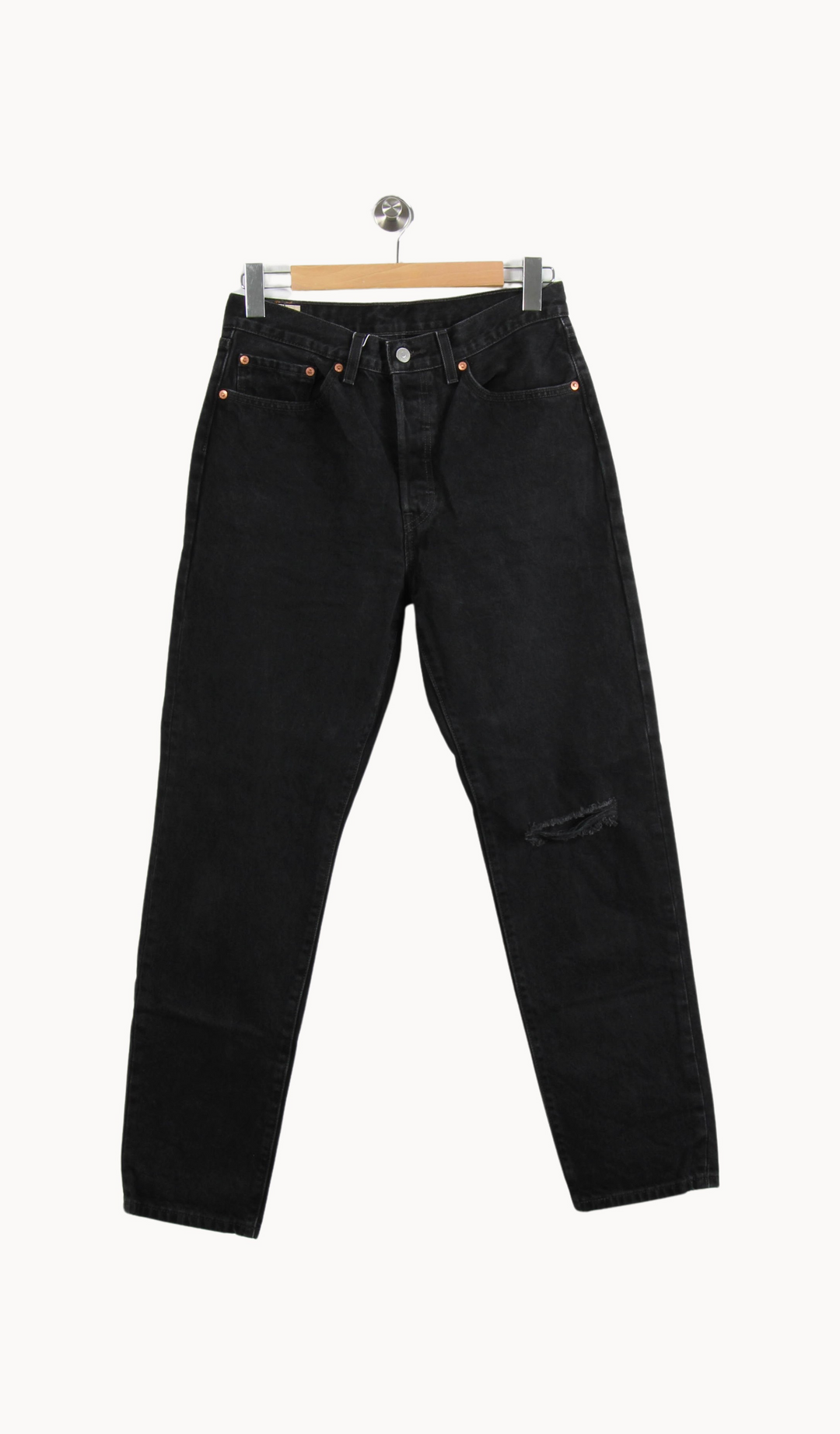Jean Effilé Noir - Taille L/40 de la marque Levi's | PARAD66615 - Vendu par Paradigme - Image 2