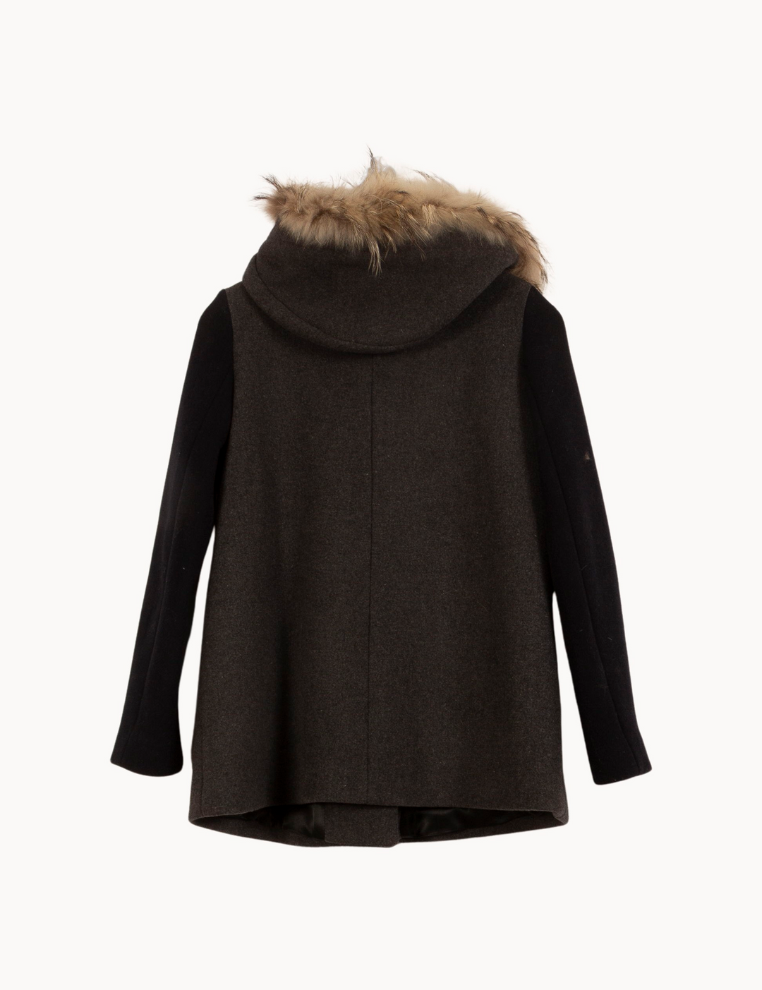 Duffle-coat Gris et Noir - Taille S/36 de la marque Sandro | PARAD63090 - Vendu par Paradigme - Image 4