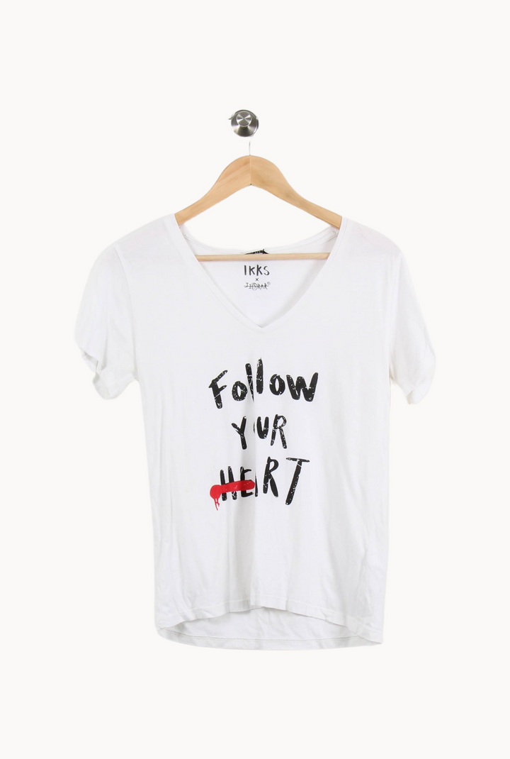 T-shirt Blanc - Taille S/36 de la marque IKKS | GLD0013 - Vendu par Paradigme - Image 2