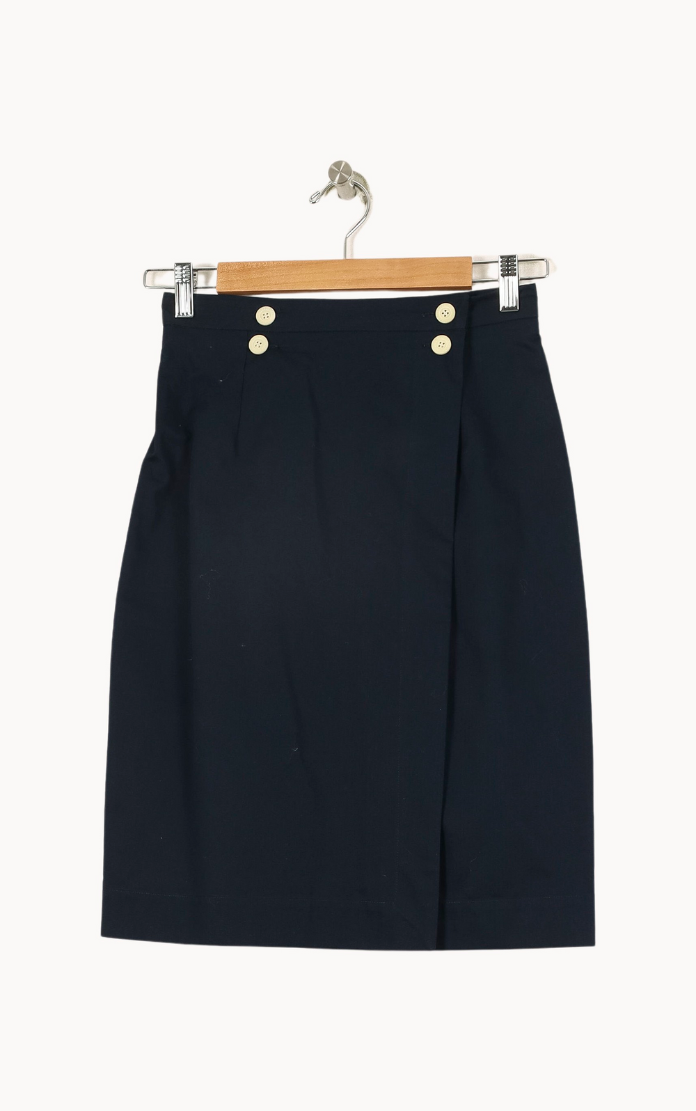 Jupe Droite Bleue - Taille S/36 de la marque Ines de la Fressange Paris | PARAD67927 - Vendu par Paradigme - Image 2