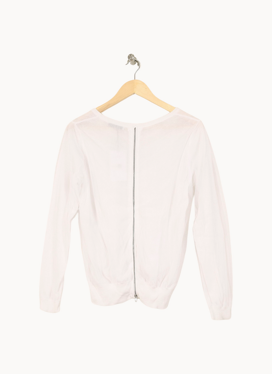 Pull Blanc - Taille S/36 de la marque Sandro | PARAD49196 - Vendu par Paradigme - Image 4
