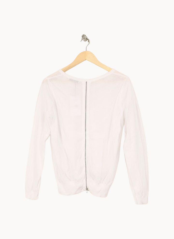 Pull Blanc - Taille S/36 de la marque Sandro | PARAD49196 - Vendu par Paradigme - Image 4