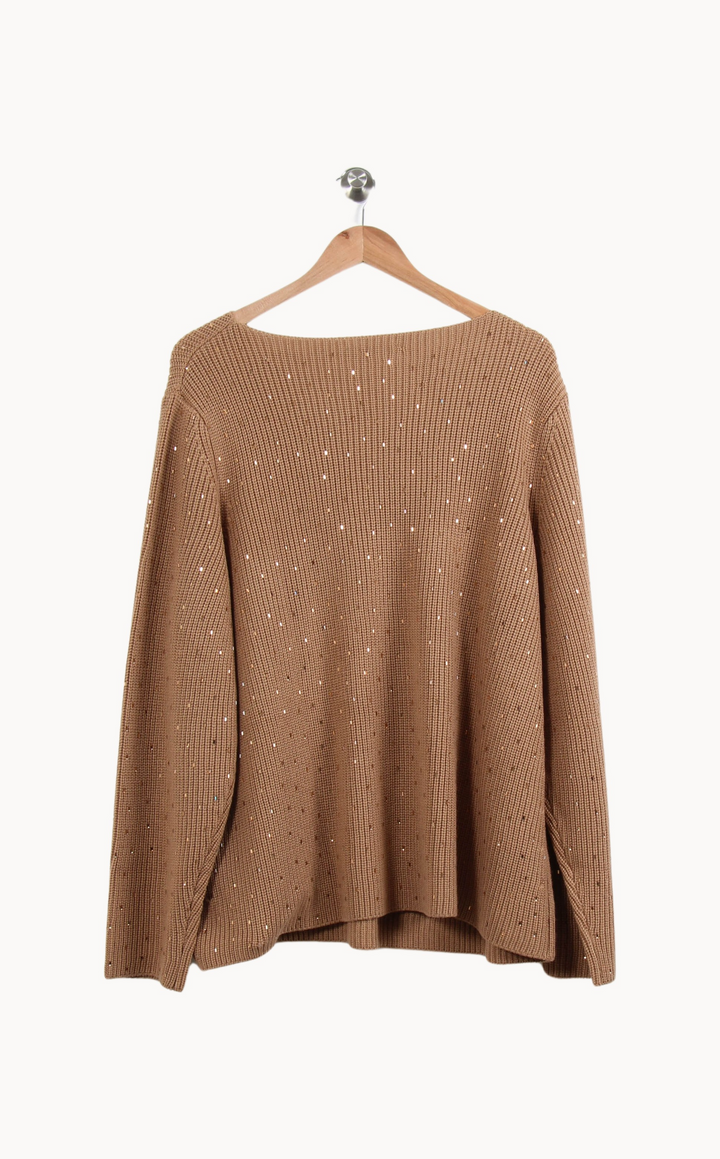 Pull Marron - Taille XL/42 de la marque Marina Rinaldi | PARAD65165 - Vendu par Paradigme - Image 4