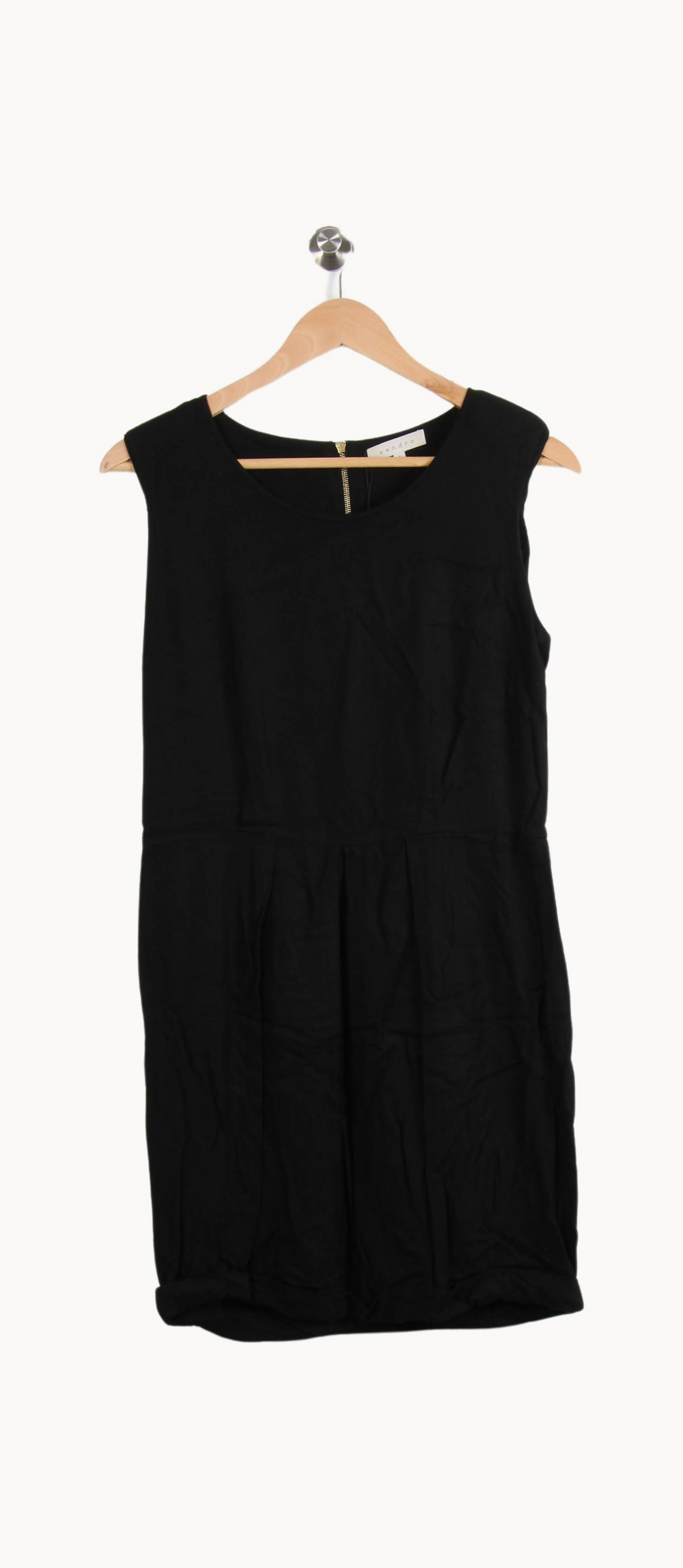 Robe Sans Manches Noire - Taille M/38 de la marque Sandro | PARAD44747 - Vendu par Paradigme - Image 2