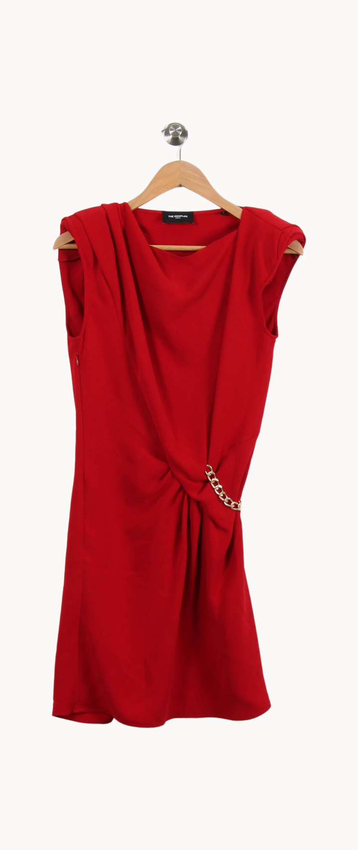 Robe Drapée Rouge - Taille M/38 de la marque The Kooples | PARAD50874 - Vendu par Paradigme - Image 2