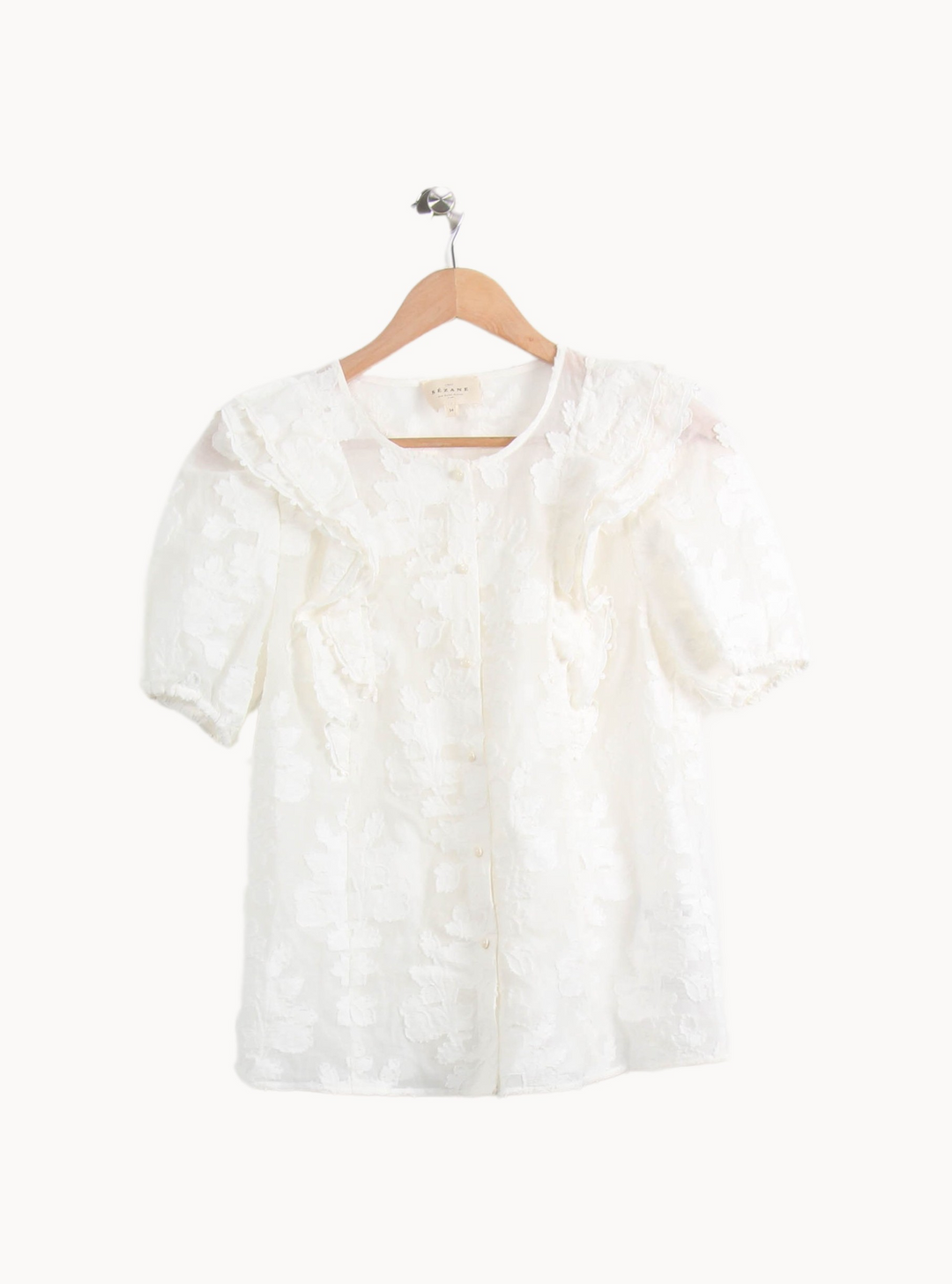 Blouse blanche - Taille XS/34 de la marque Sézane | PARAD46779 - Vendu par Paradigme - Image 2