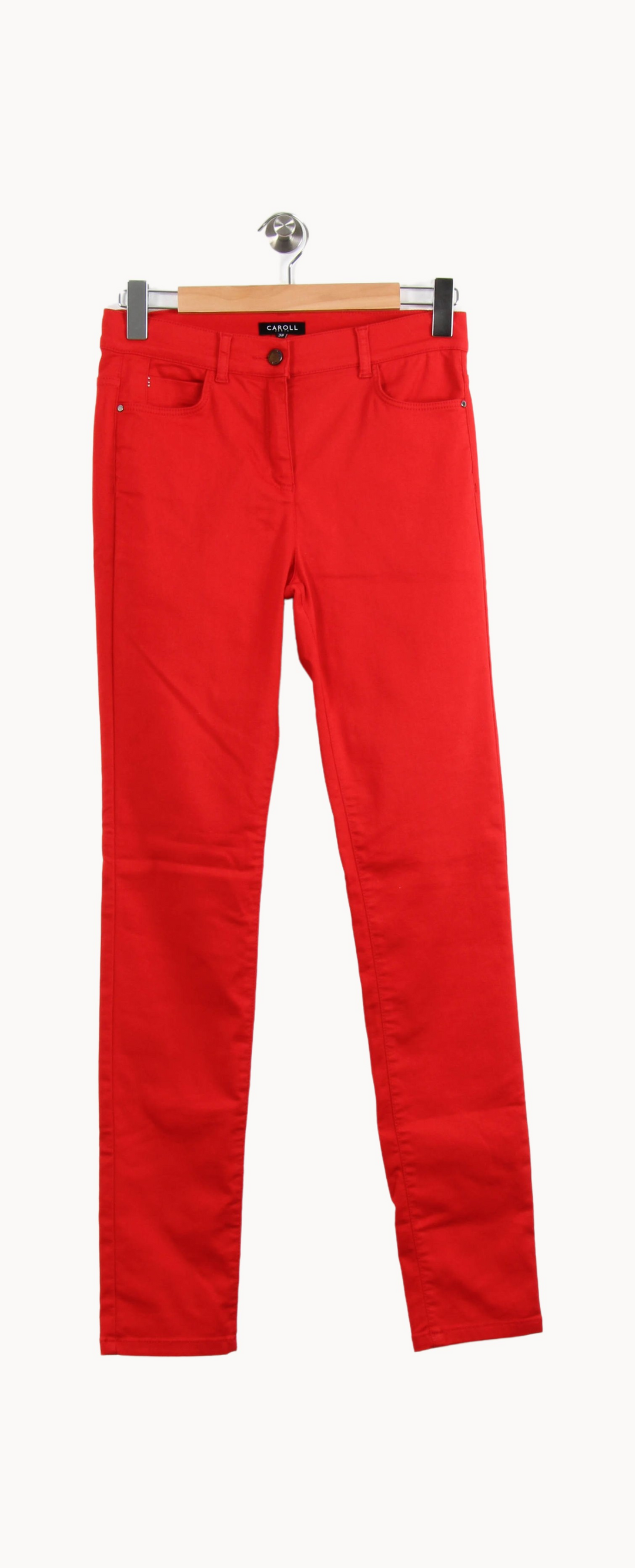 Jean Rouge - Taille M/38 de la marque Caroll | PARAD64275 - Vendu par Paradigme - Image 2