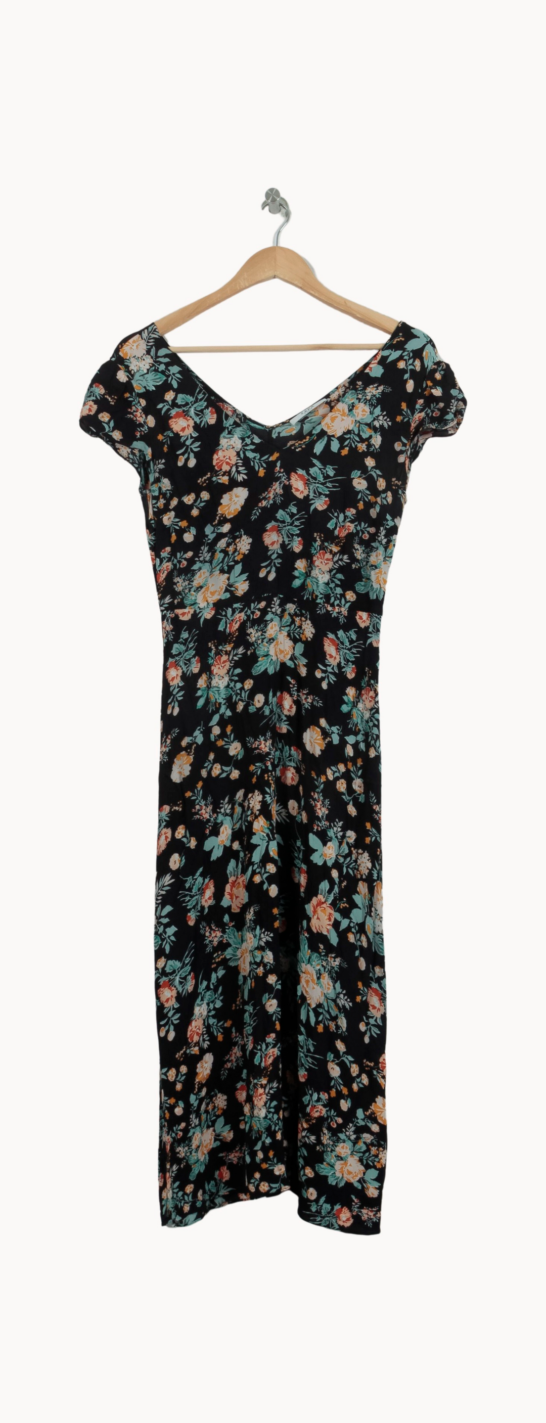 Robe Longue Noire et Fleurie - Taille S/36 de la marque ZAPA | PARAD53232 - Vendu par Paradigme - Image 2