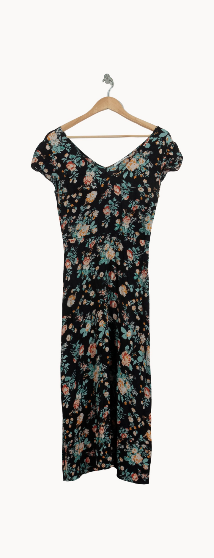 Robe Longue Noire et Fleurie - Taille S/36 de la marque ZAPA | PARAD53232 - Vendu par Paradigme - Image 2
