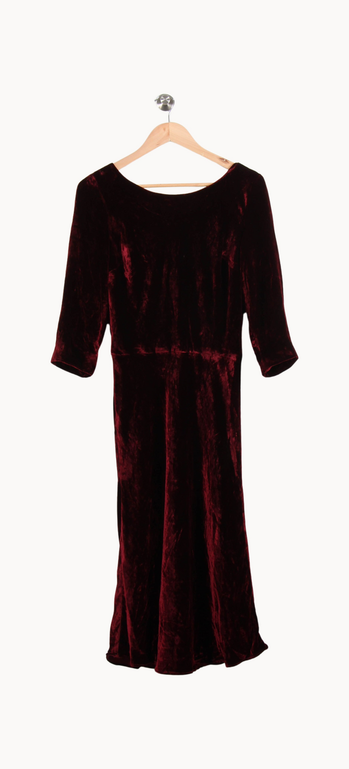 Robe Mi-longue Bordeaux - Taille S/36 de la marque Ines de la Fressange Paris | PARAD53097 - Vendu par Paradigme - Image 2