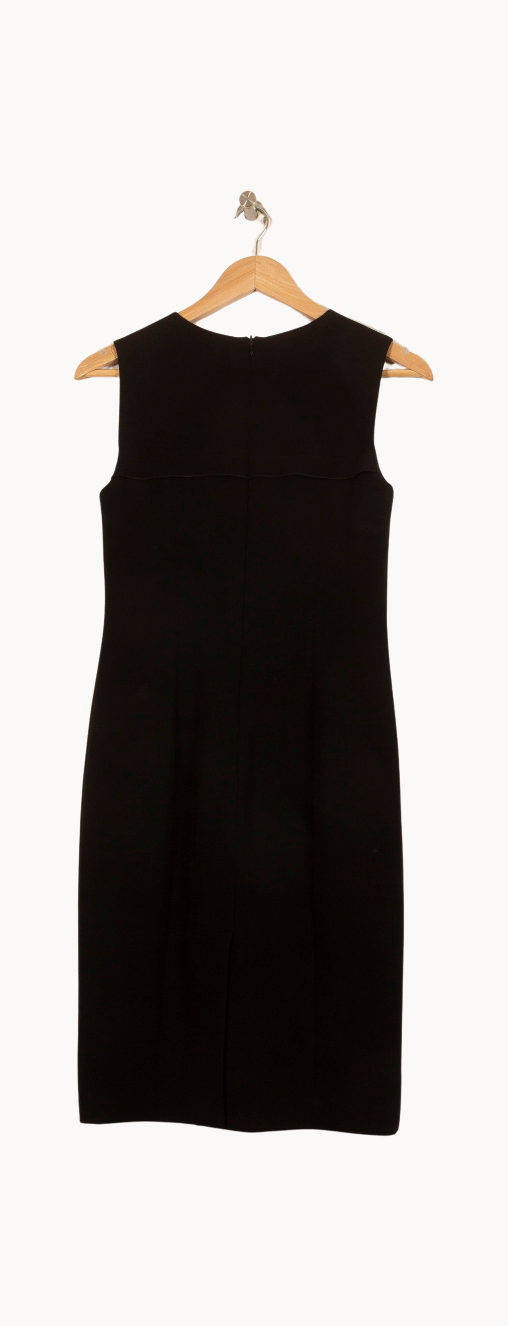 Robe Droite Noire - Taille M/38 de la marque Max Mara | PARAD55625 - Vendu par Paradigme - Image 4