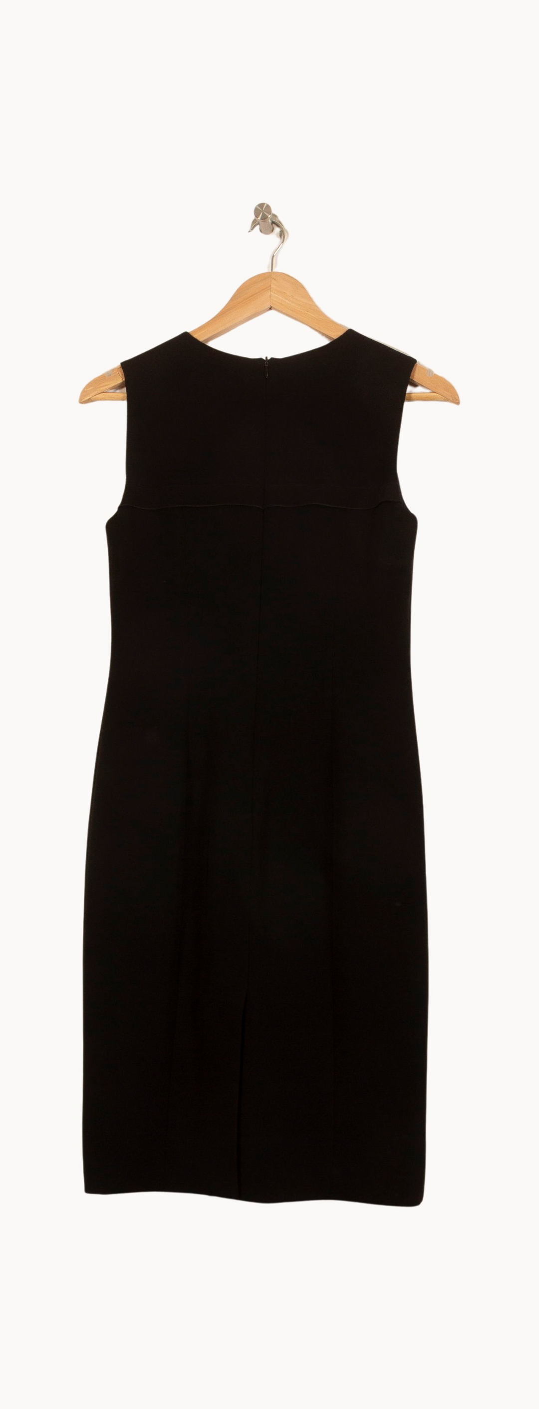 Robe Droite Noire - Taille M/38 de la marque Max Mara | PARAD55625 - Vendu par Paradigme - Image 4
