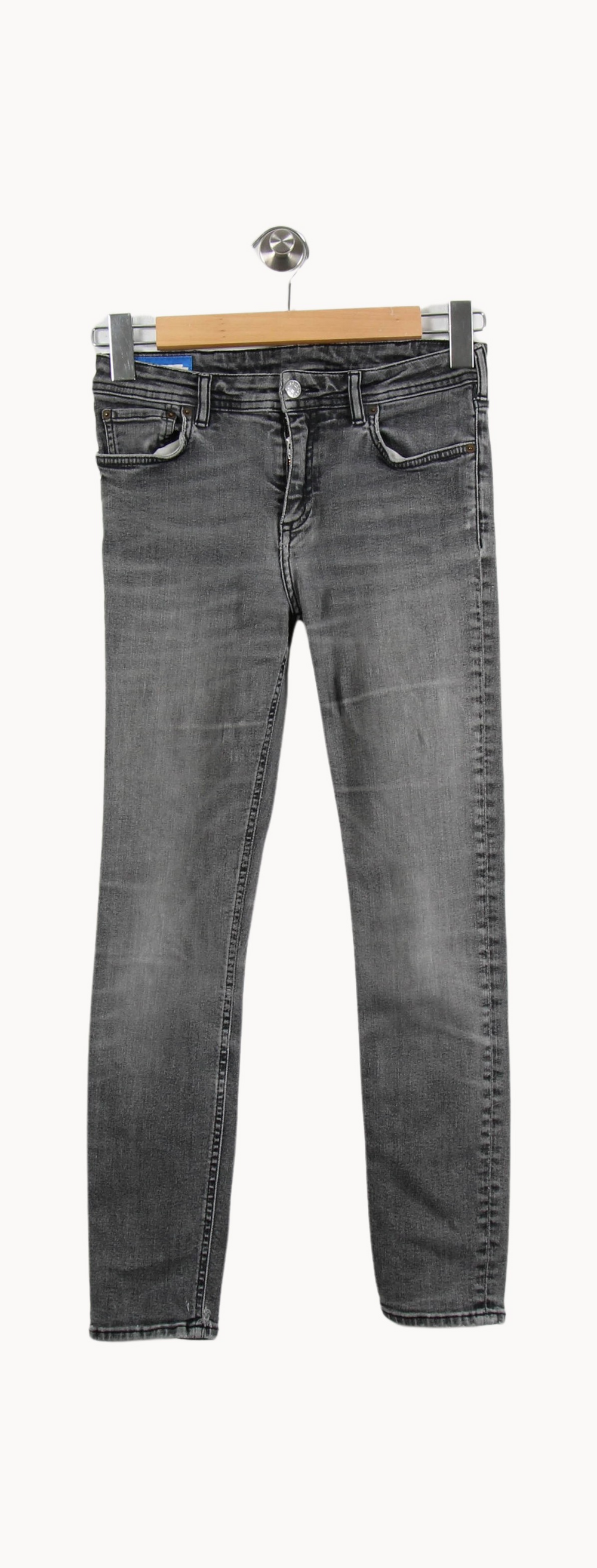 Jean Slim Gris - Taille XS/34 de la marque Acne Studios | PARAD69155 - Vendu par Paradigme - Image 2