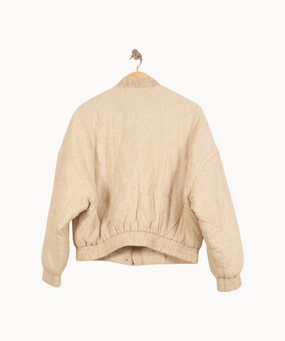 Blouson Beige - Taille XS/34 de la marque FRNCH | PARAD62613 - Vendu par Paradigme - Image 4