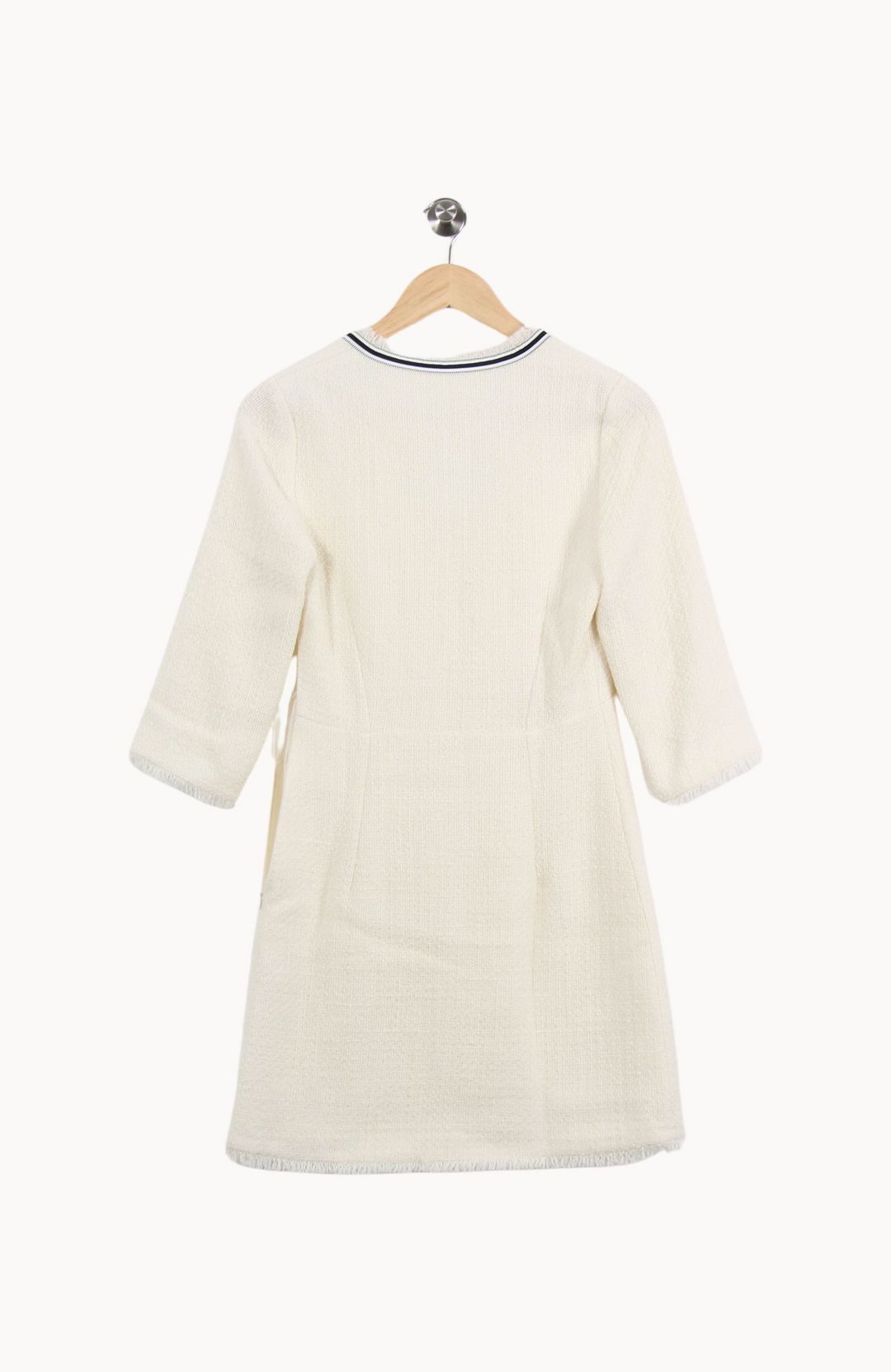 Robe Courte Blanche - Taille S/36 de la marque Claudie Pierlot | PARAD67336 - Vendu par Paradigme - Image 4