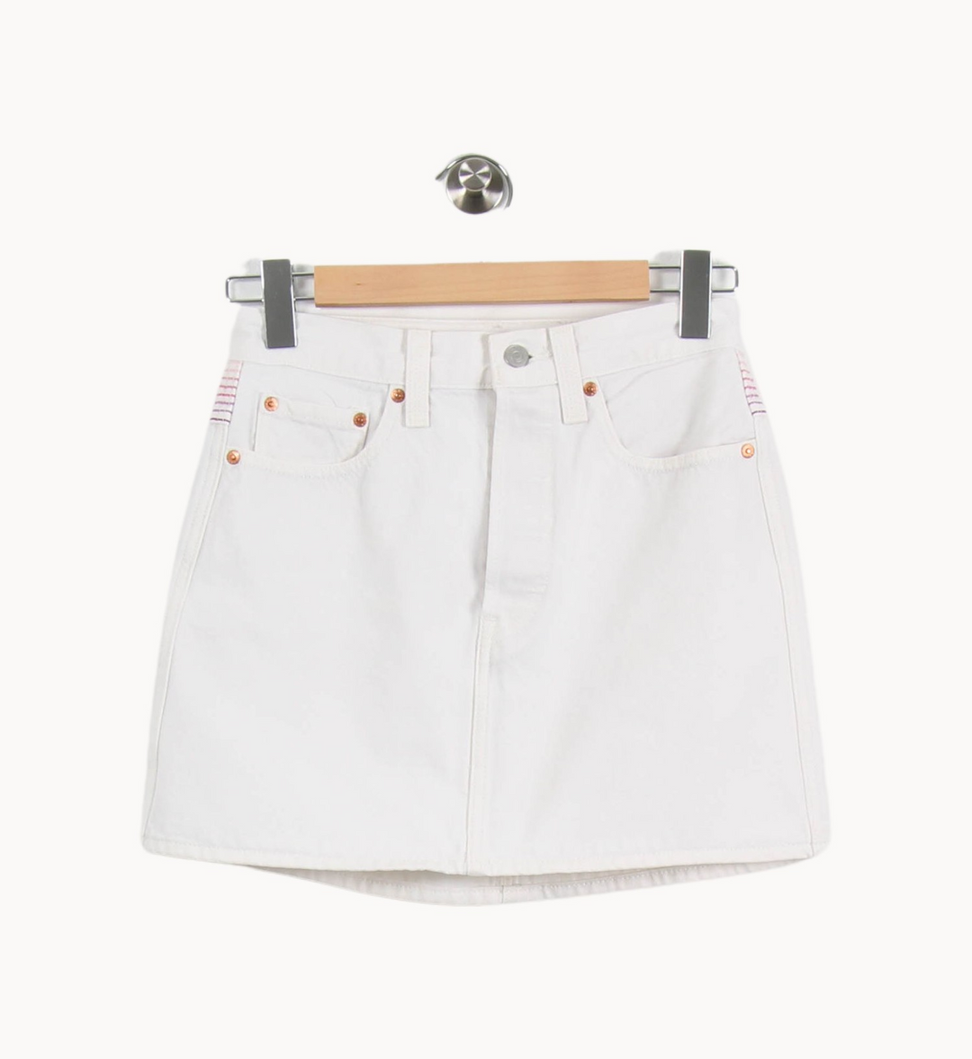 Jupe blanche - Taille S/36 de la marque Levi's | PARAD46753 - Vendu par Paradigme - Image 2