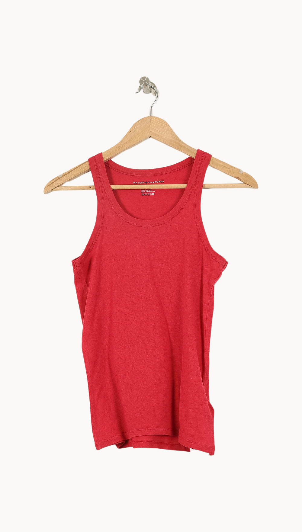 Débardeur Rouge - Taille S/36 de la marque Majestic Filatures | PARAD67830 - Vendu par Paradigme - Image 2