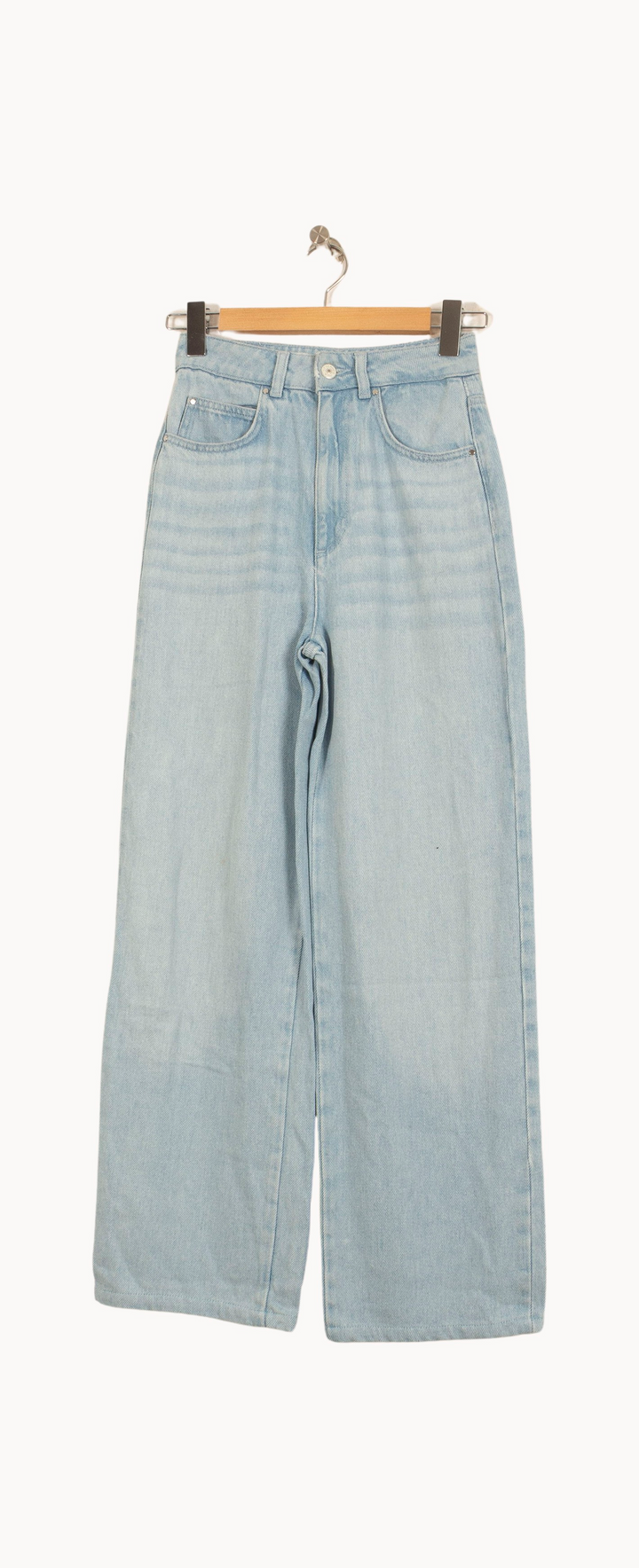Jean Large Bleu - Taille XS/34 de la marque Claudie Pierlot | PARAD63761 - Vendu par Paradigme - Image 2