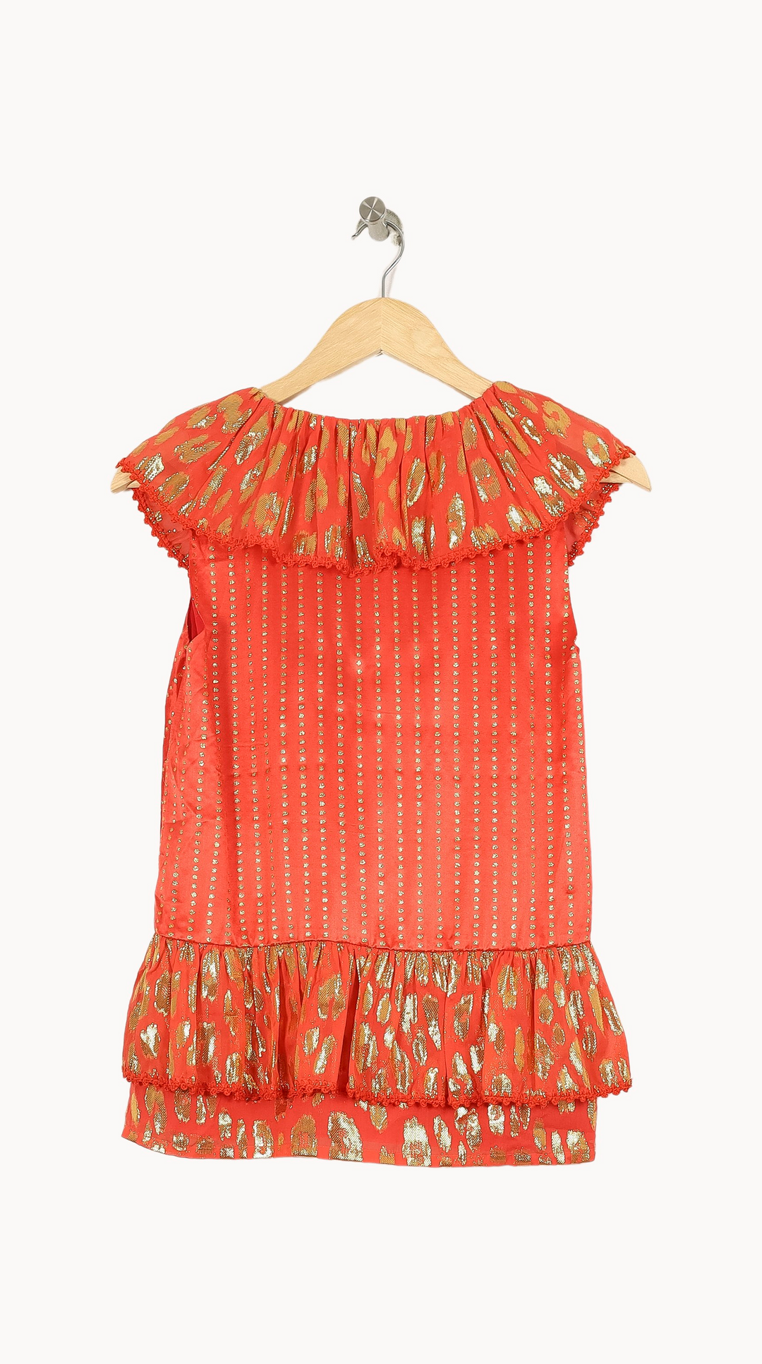 Blouse Orange et Doré - Taille S/36 de la marque Manoush | PARAD45315 - Vendu par Paradigme - Image 4