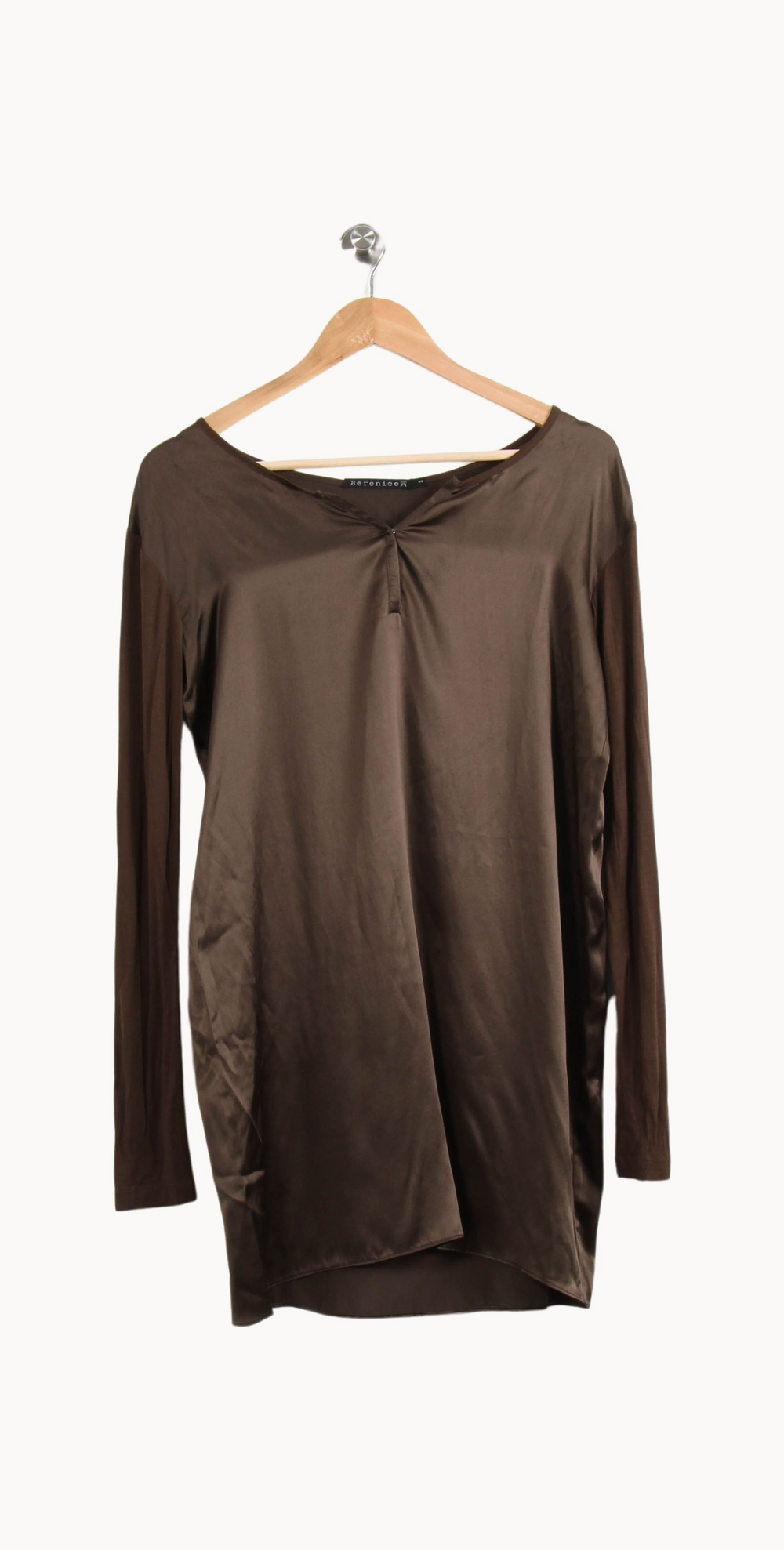 Robe Courte Marron - Taille S/36 de la marque Bérénice | PARAD61155 - Vendu par Paradigme - Image 2