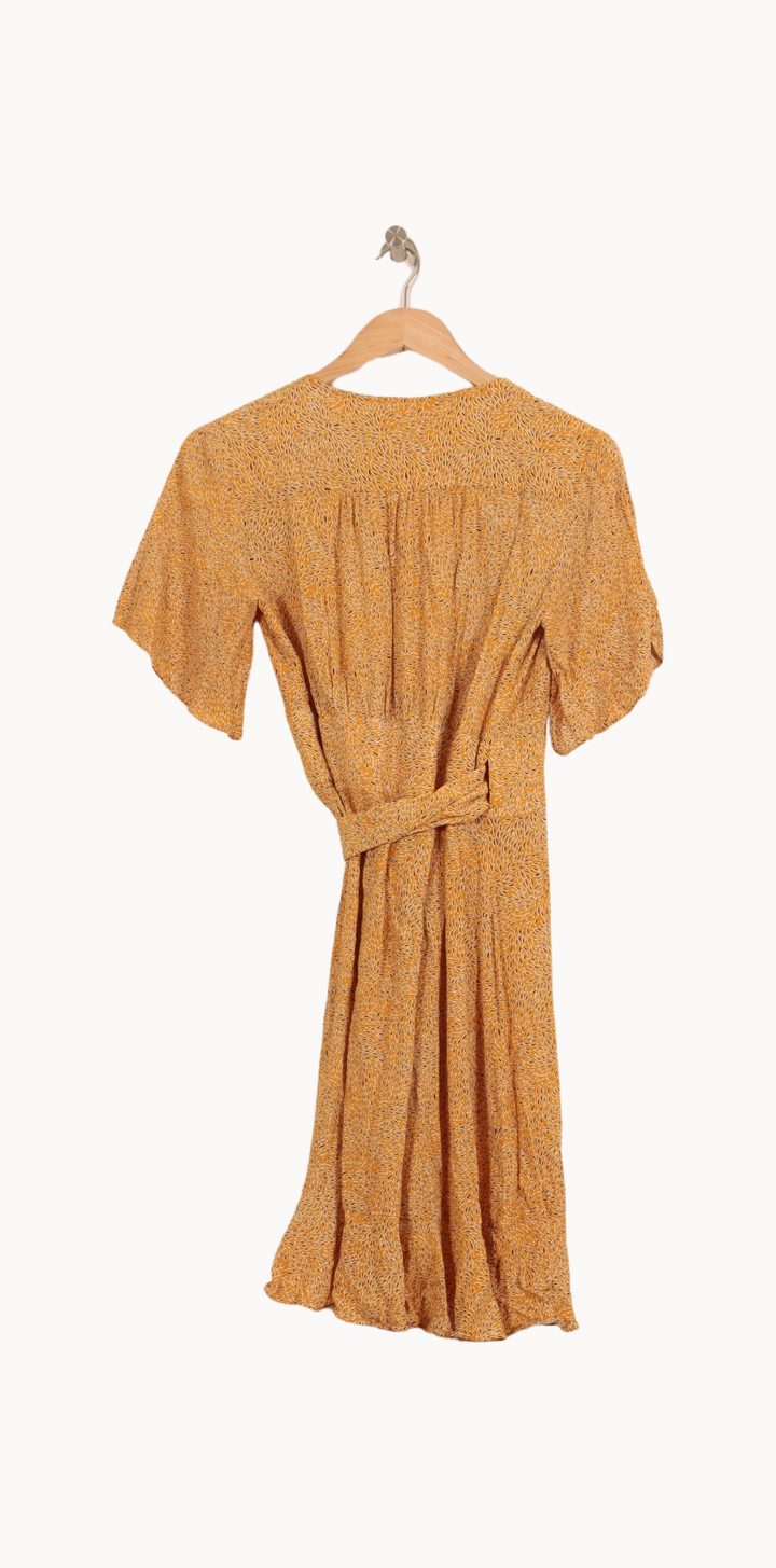 Robe Portefeuille Jaune - Taille S/36 de la marque ba&sh | RVLI0949 - Vendu par Paradigme - Image 4
