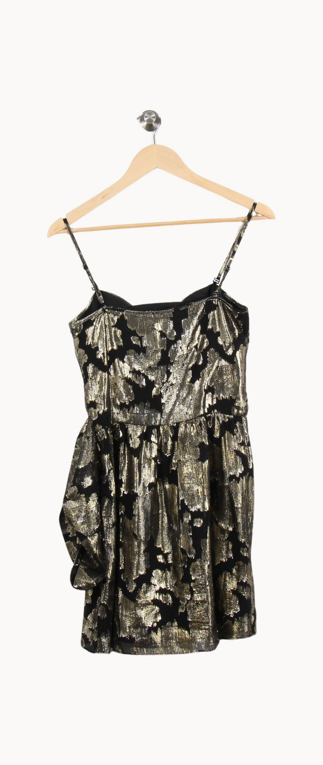 Robe Courte Dorée et Noire - Taille M/38 de la marque Vanessa Bruno - Athé | PARAD69495 - Vendu par Paradigme - Image 4