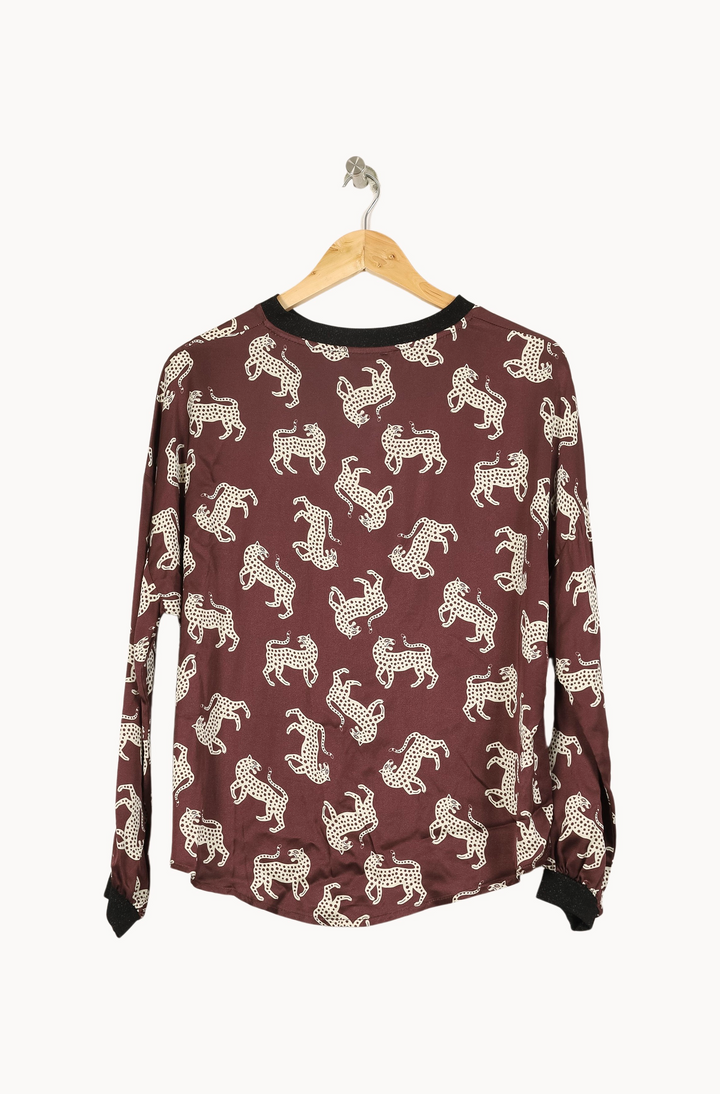 Blouse Marron et Blanche - Taille S/36 de la marque Imprevu | PARAD67941 - Vendu par Paradigme - Image 4