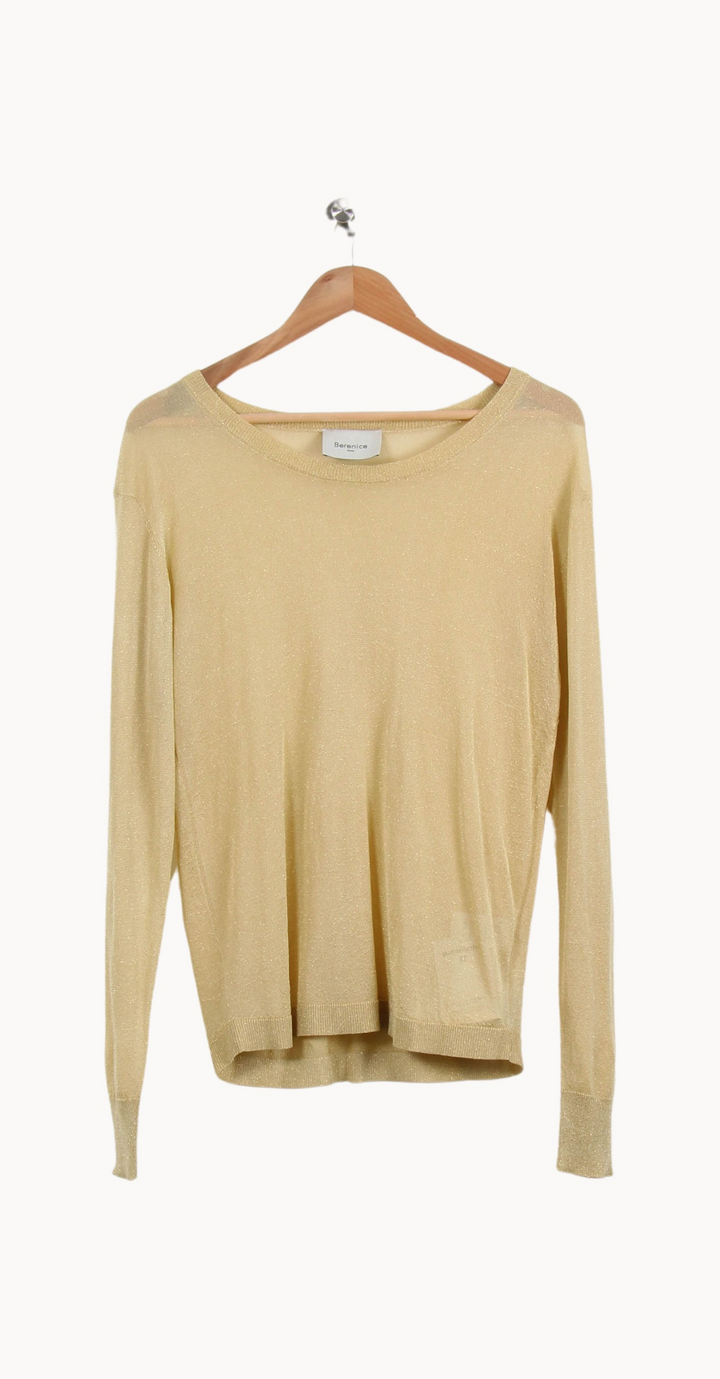 Pull Doré - Taille L/40 de la marque Bérénice | PARAD53765 - Vendu par Paradigme - Image 2