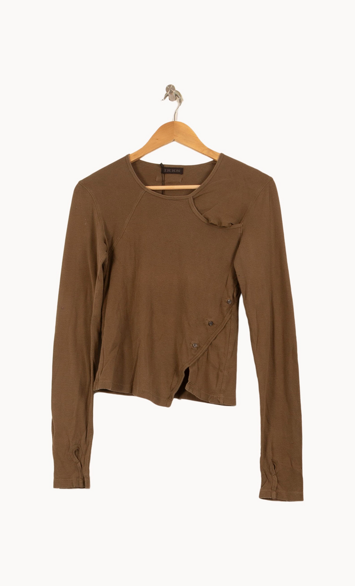 Tee-shirt Manches Longues Vert - Taille M/38 de la marque IKKS | RVLI1117 - Vendu par Paradigme - Image 2