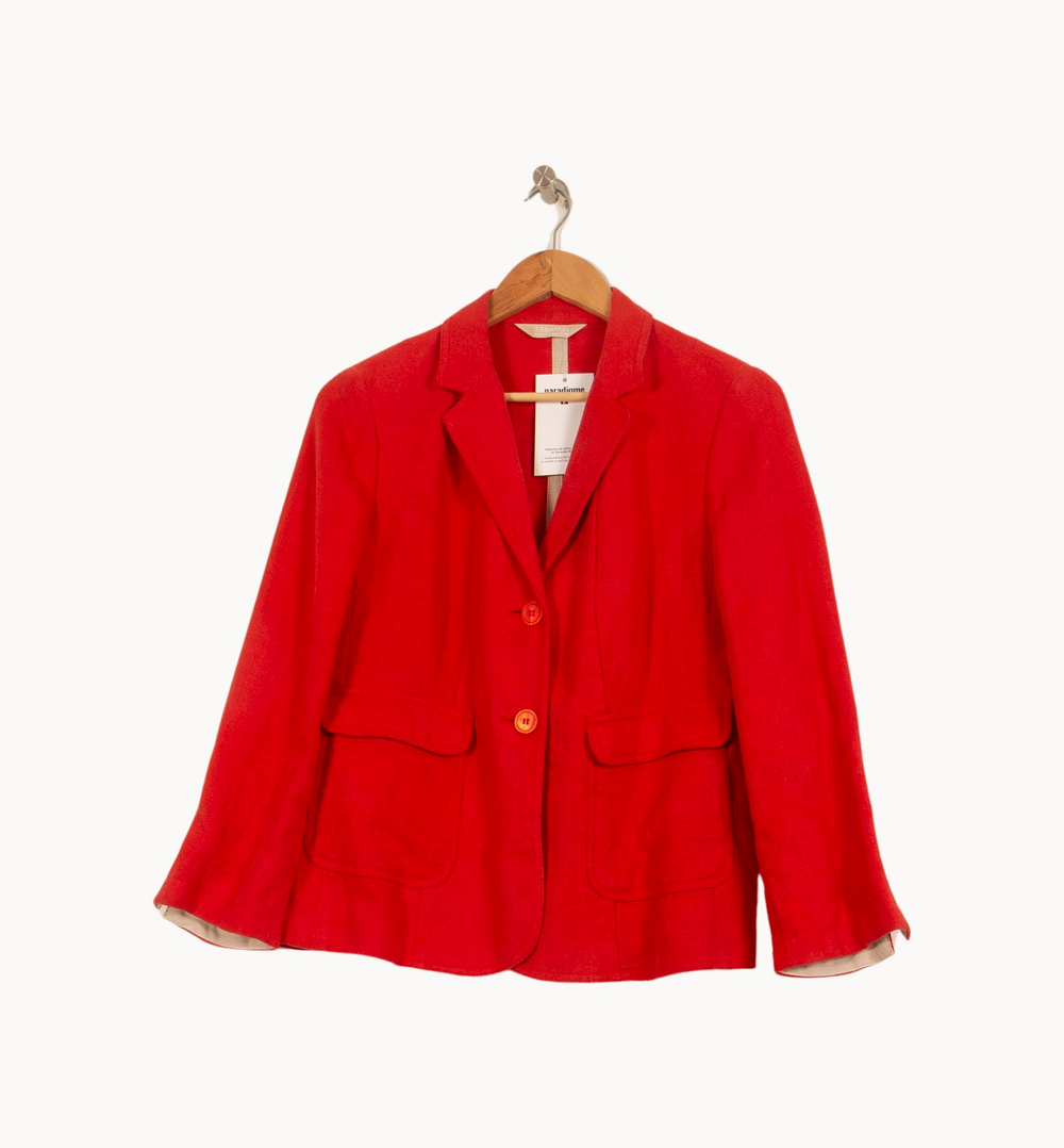 Blazer Rouge - Taille T.U. de la marque Max Mara | PARAD51436 - Vendu par Paradigme - Image 2